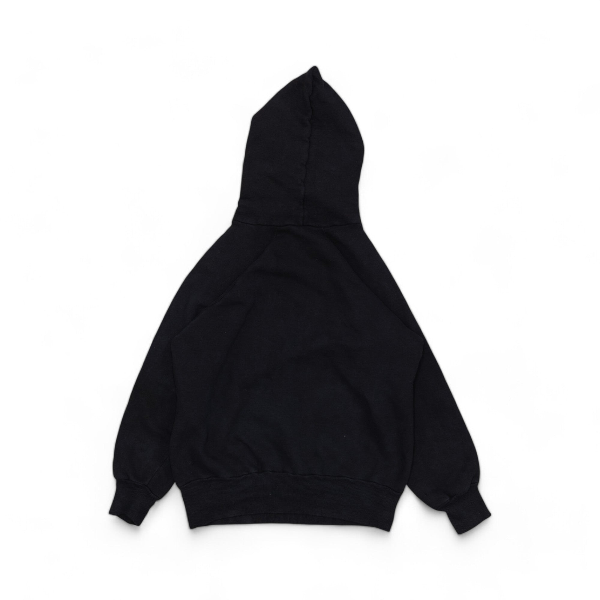 OVERDYED JET BLACK HOODIE - 1950'S