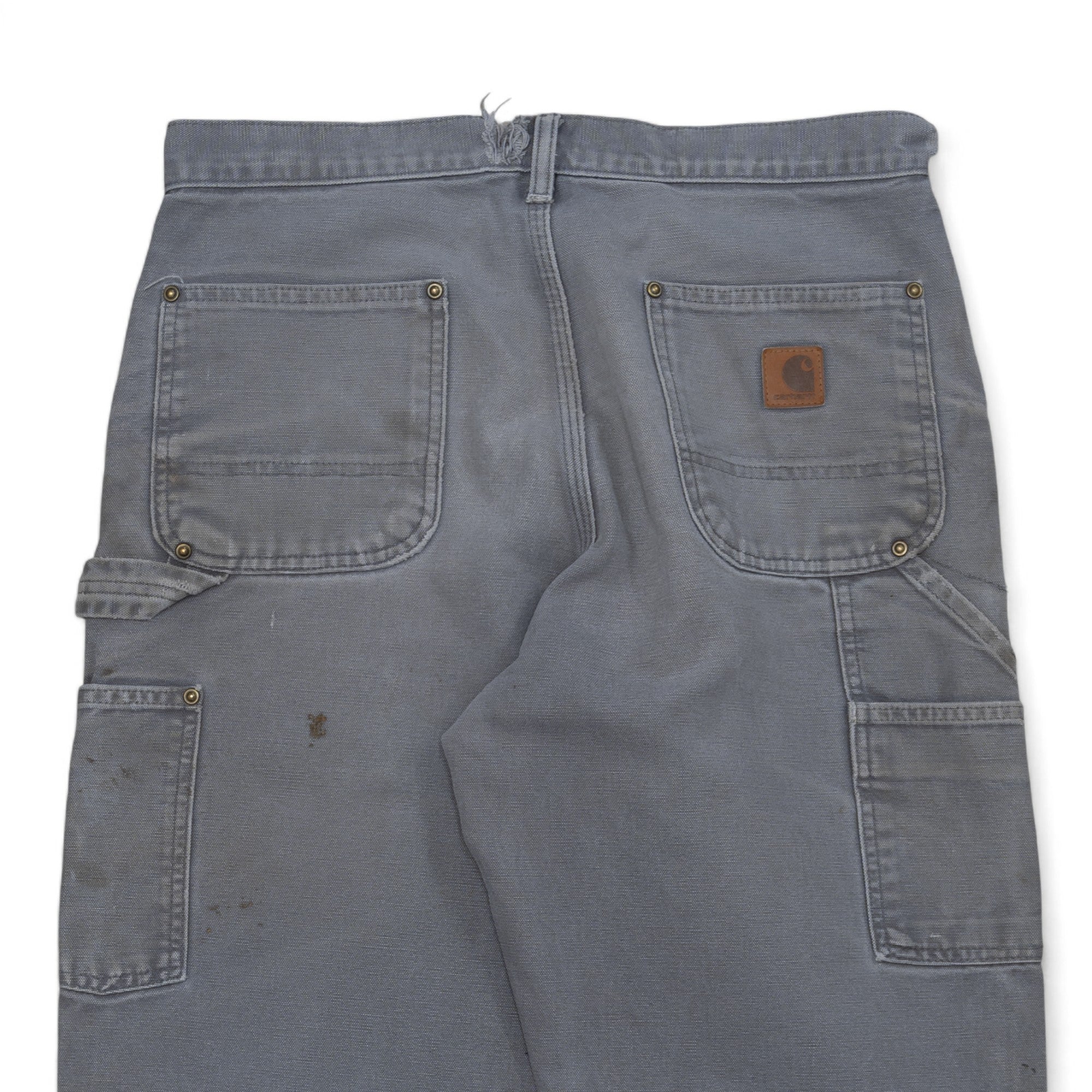 THRASHED GRAY CARHARTT DOUBLE KNEE - 1990'S