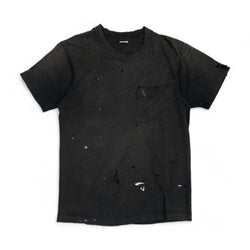 THRASHED SINGLE STITCH POCKET TEE - 1990'S