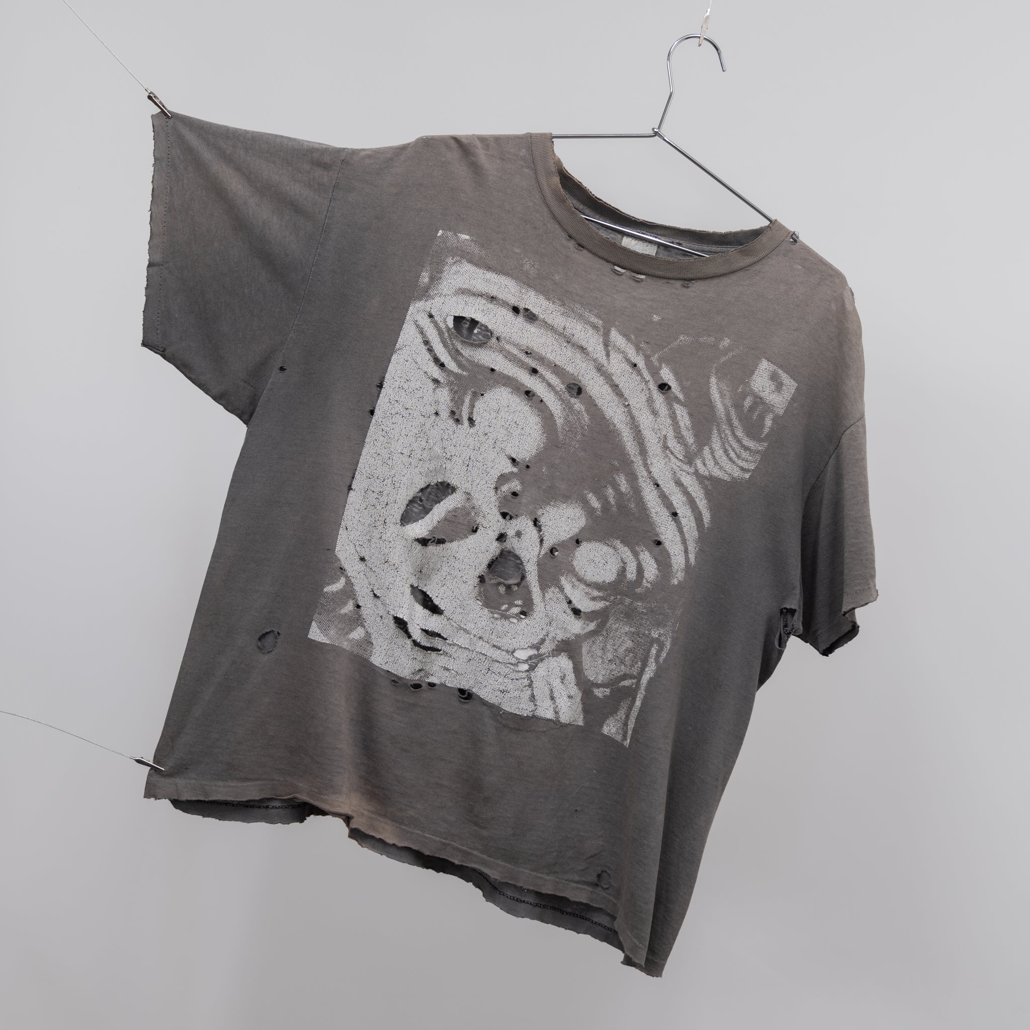 THRASHED SKINNY PUPPY TEE - 1990'S