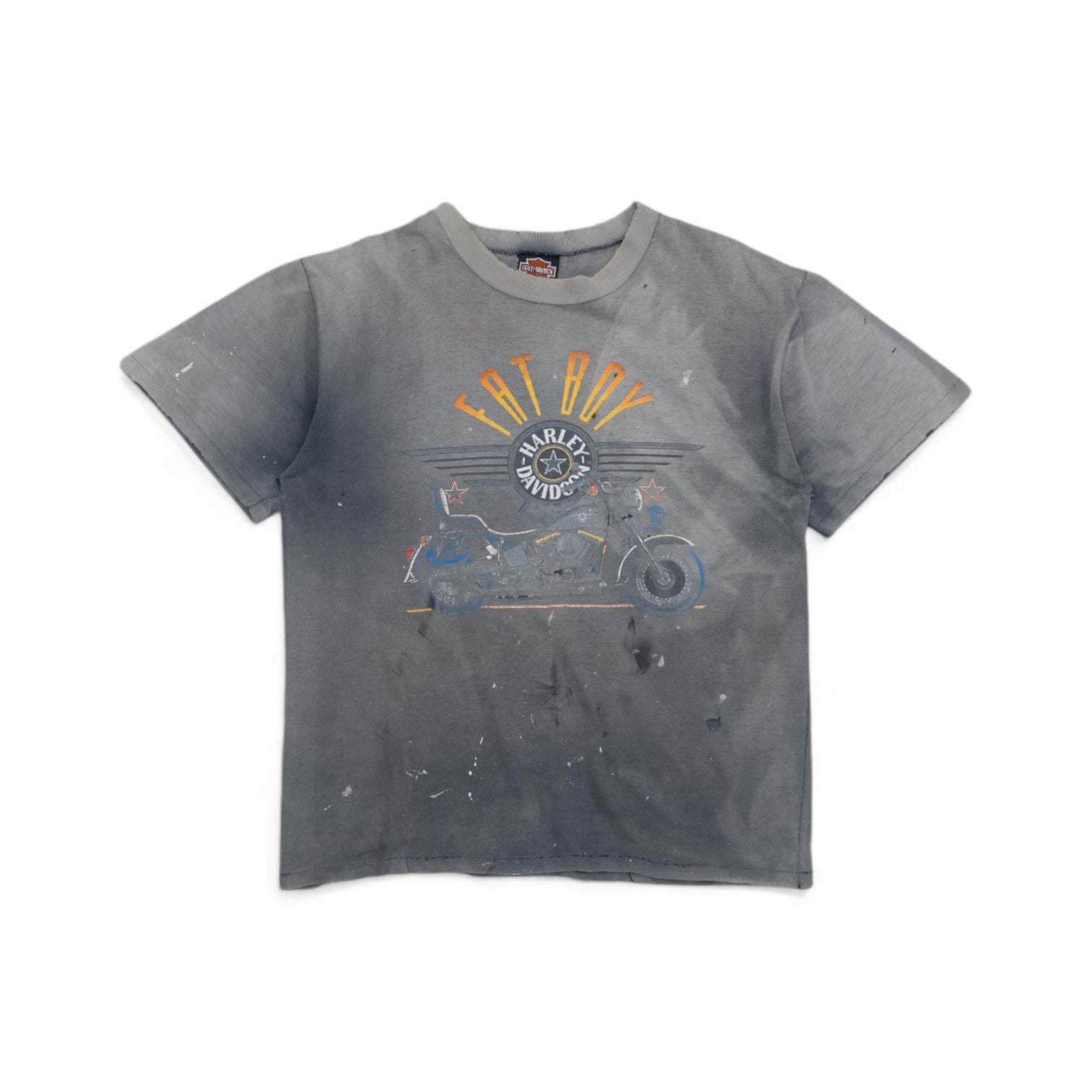 SUN-FADED ‘FAT BOY’ HARLEY DAVISON TEE - 1990’S