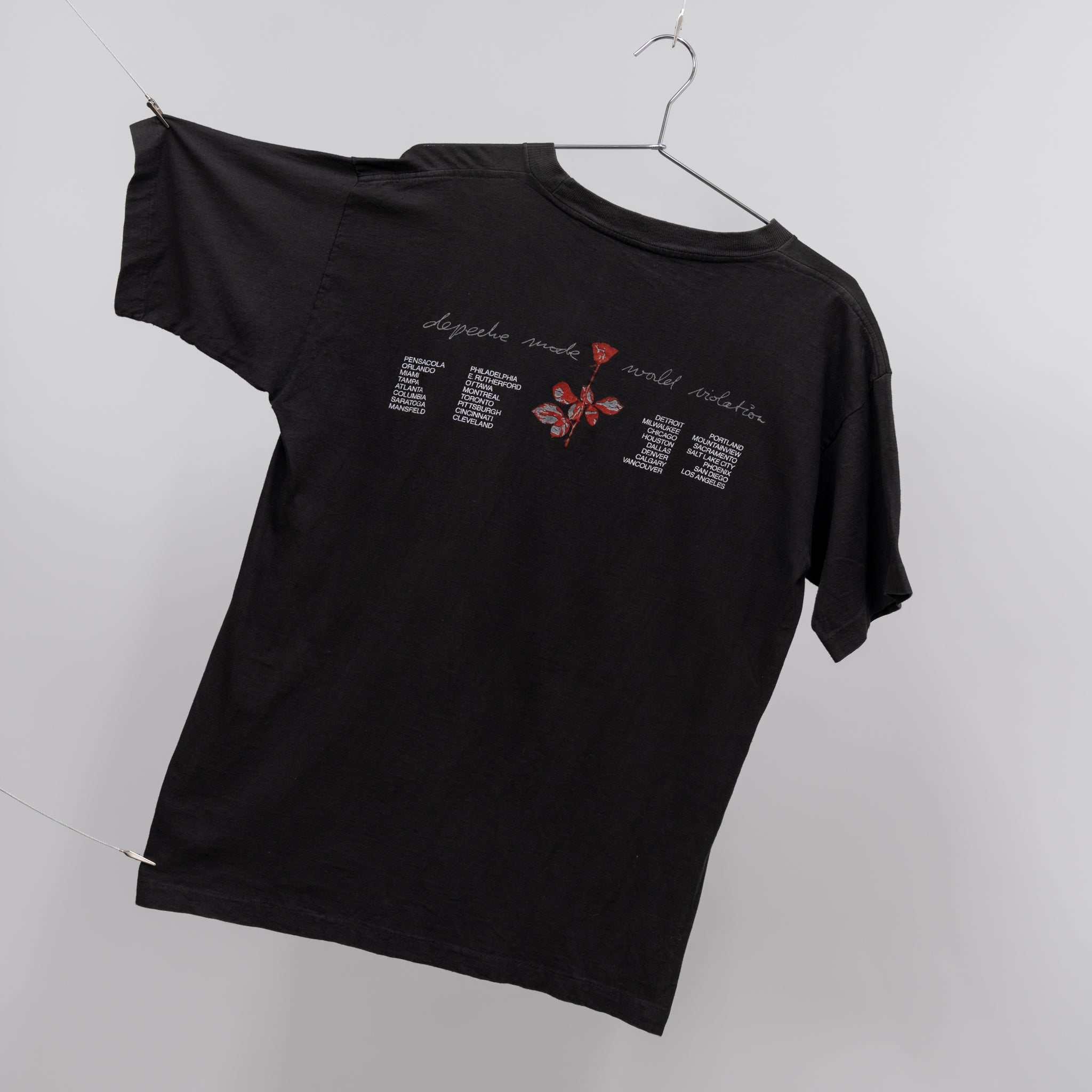 DEPECHE MODE 'WORLD VIOLATION' TOUR TEE - 1990