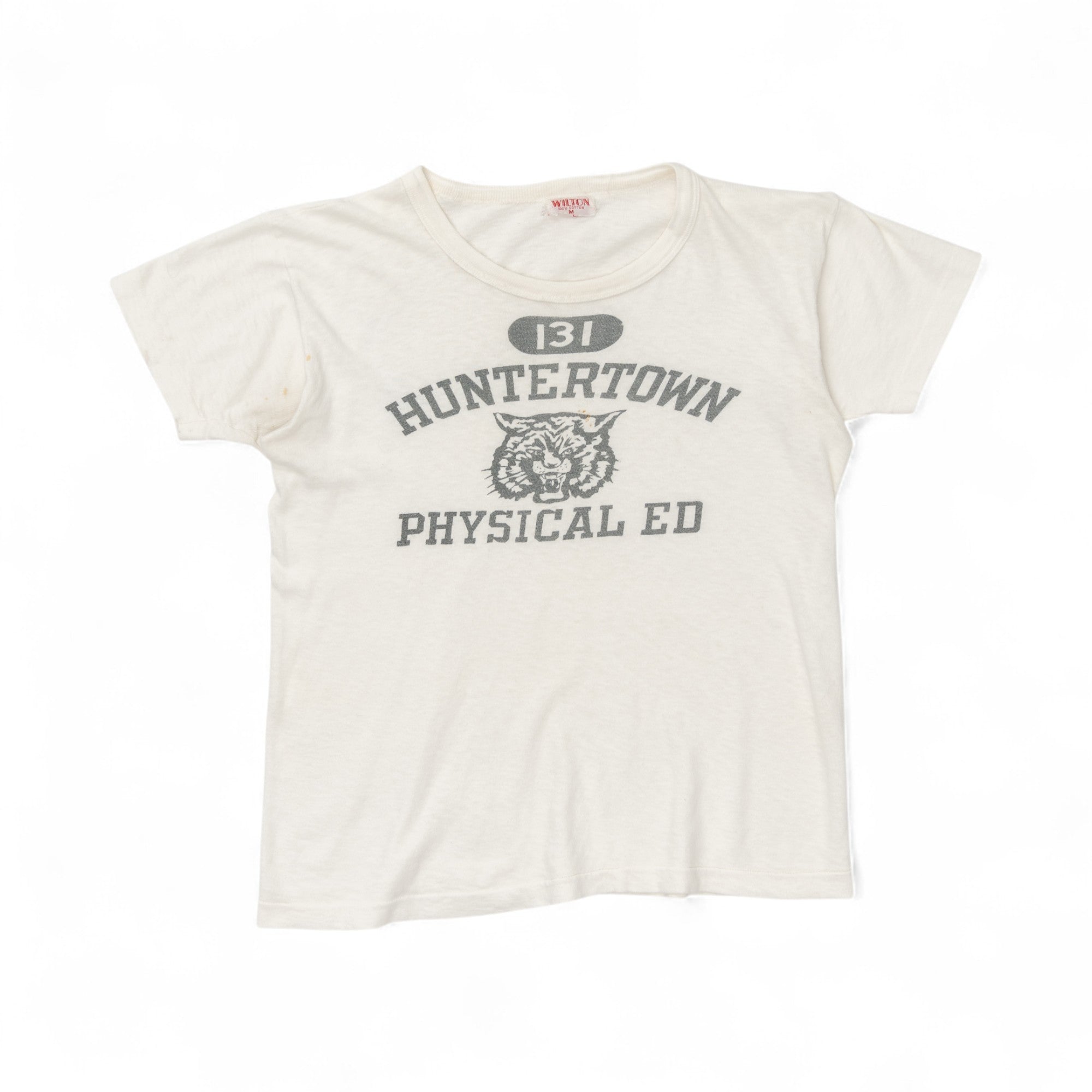 WILTON 'HUNTERTOWN PHYSICAL EDUCATION' TEE - 1950'S