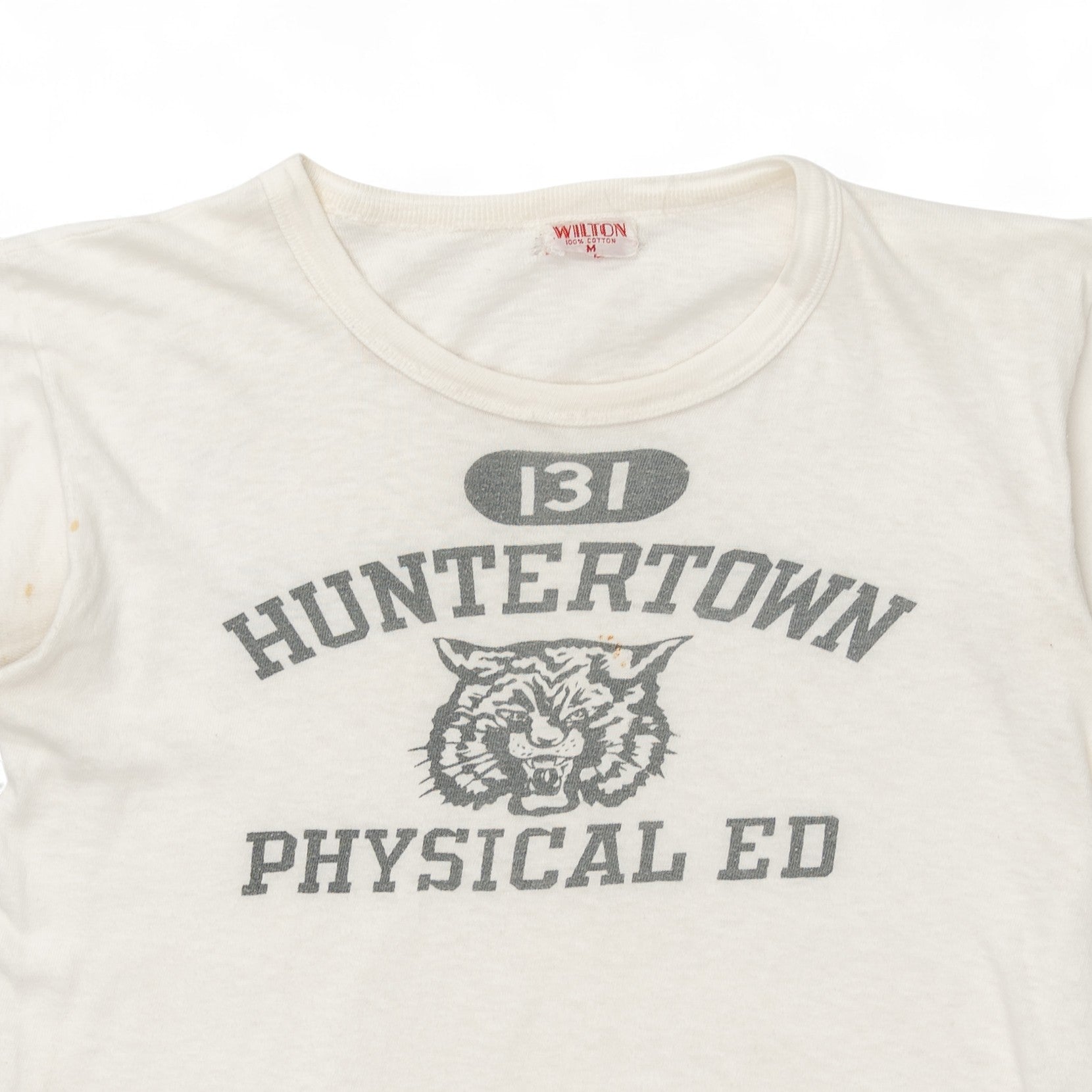 WILTON 'HUNTERTOWN PHYSICAL EDUCATION' TEE - 1950'S