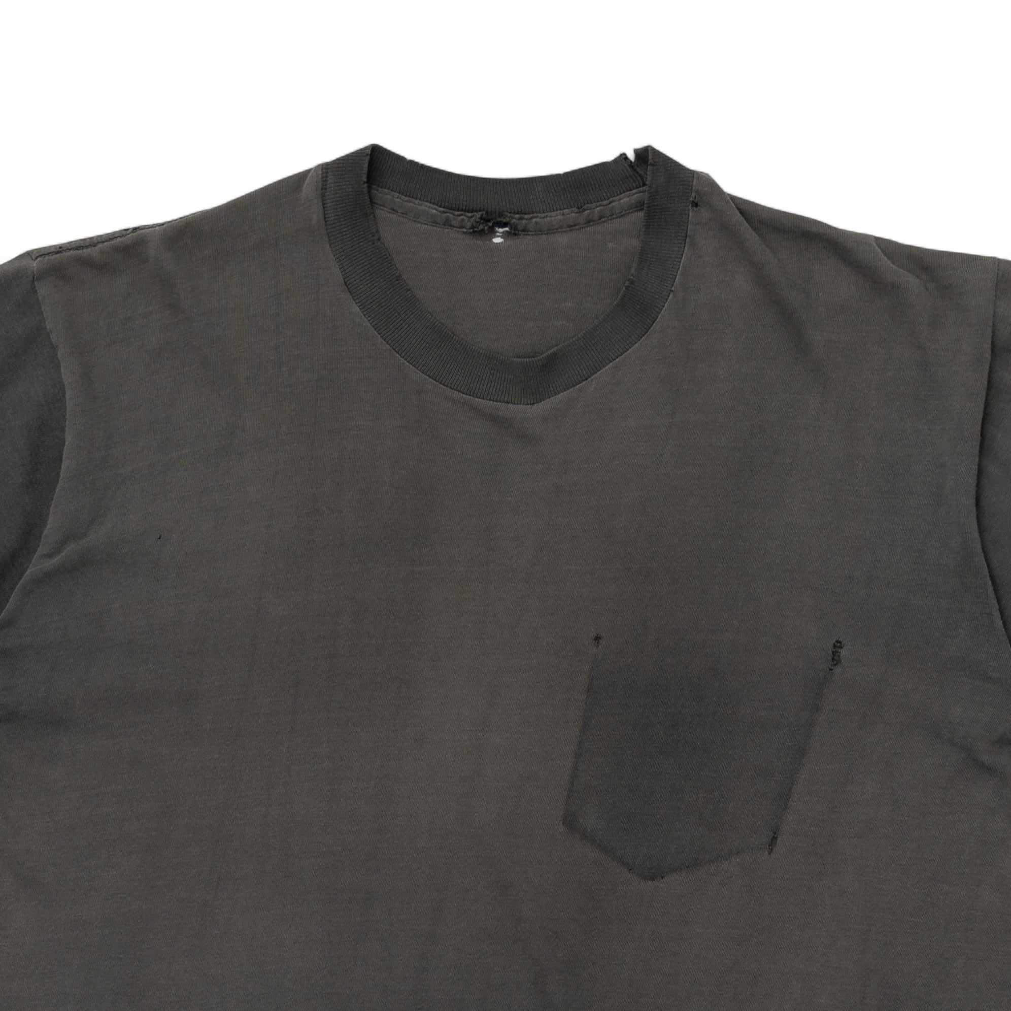FADED/BOXY GHOST POCKET BLANK TEE - 1980'S