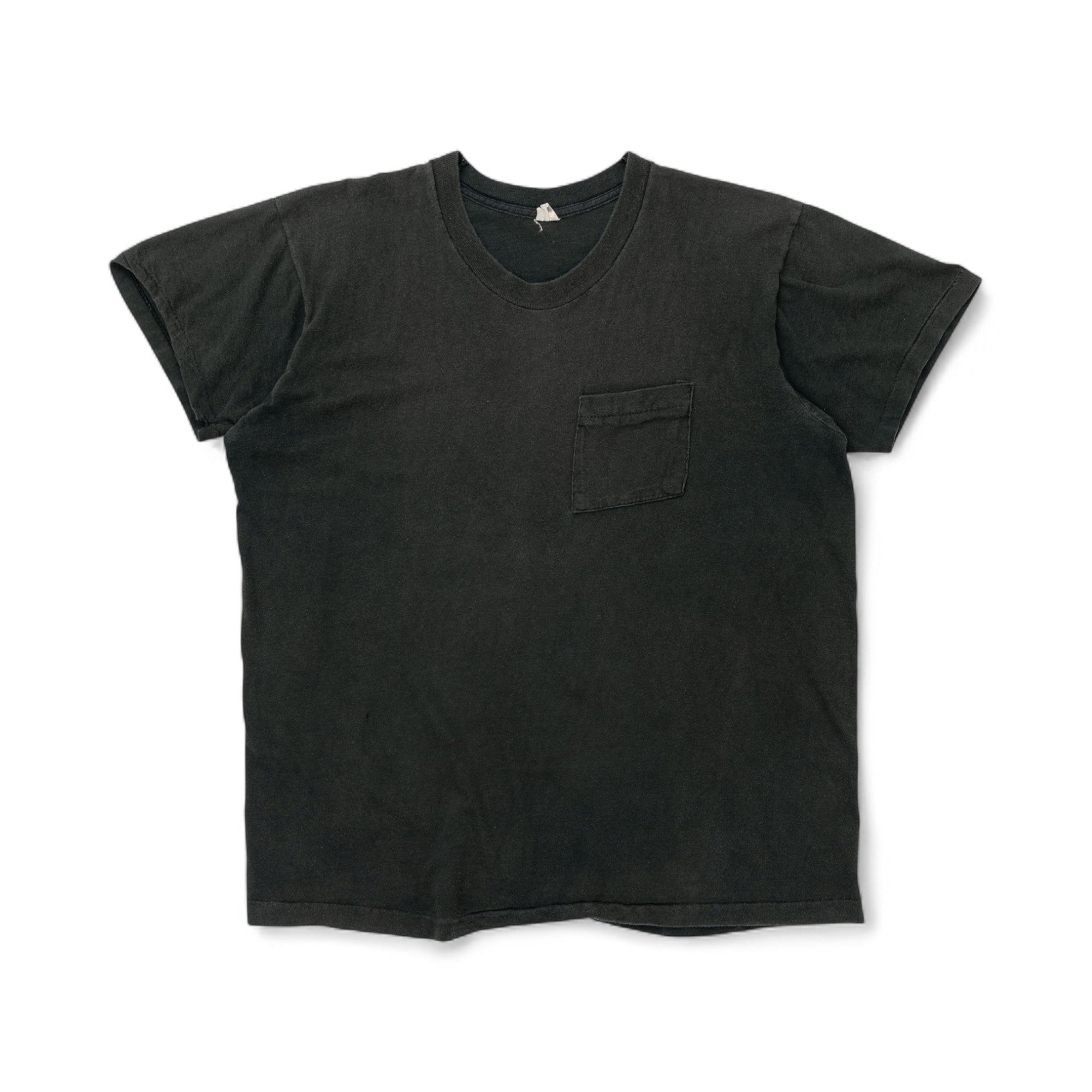 SINGLE STITCH BLANK POCKET TEE - 1970/80'S