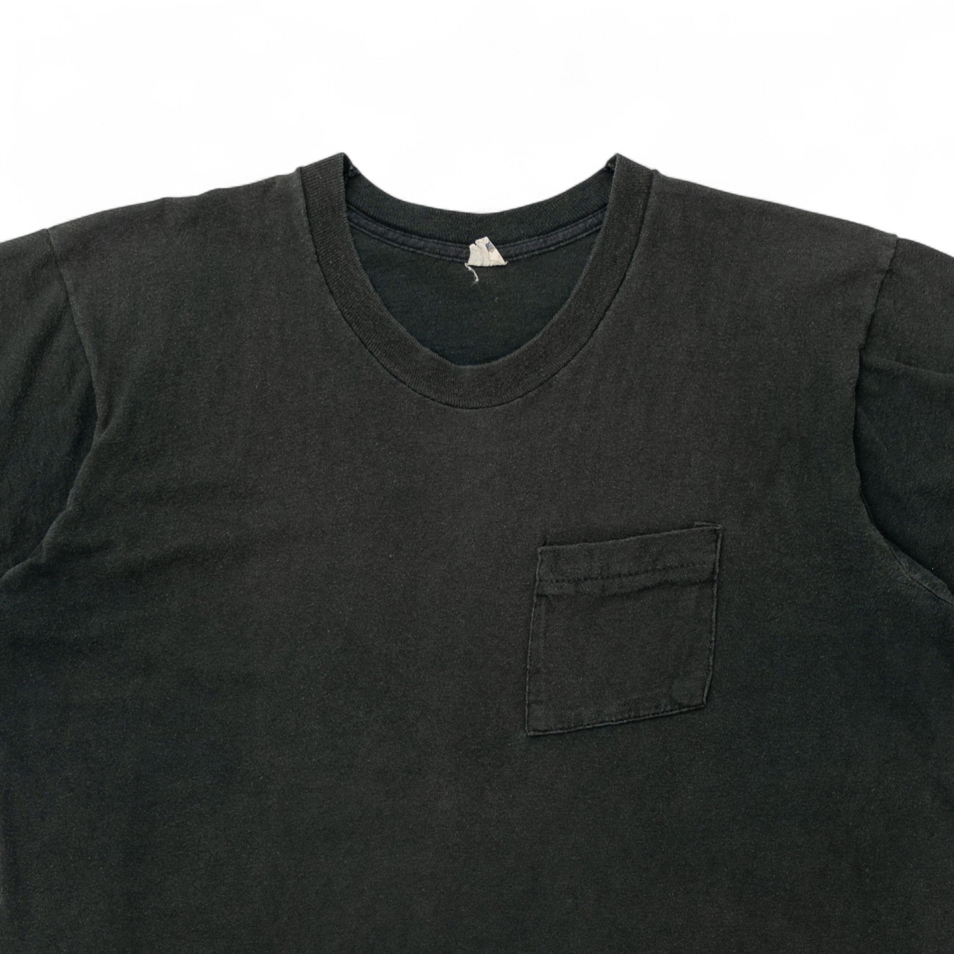 SINGLE STITCH BLANK POCKET TEE - 1970/80'S