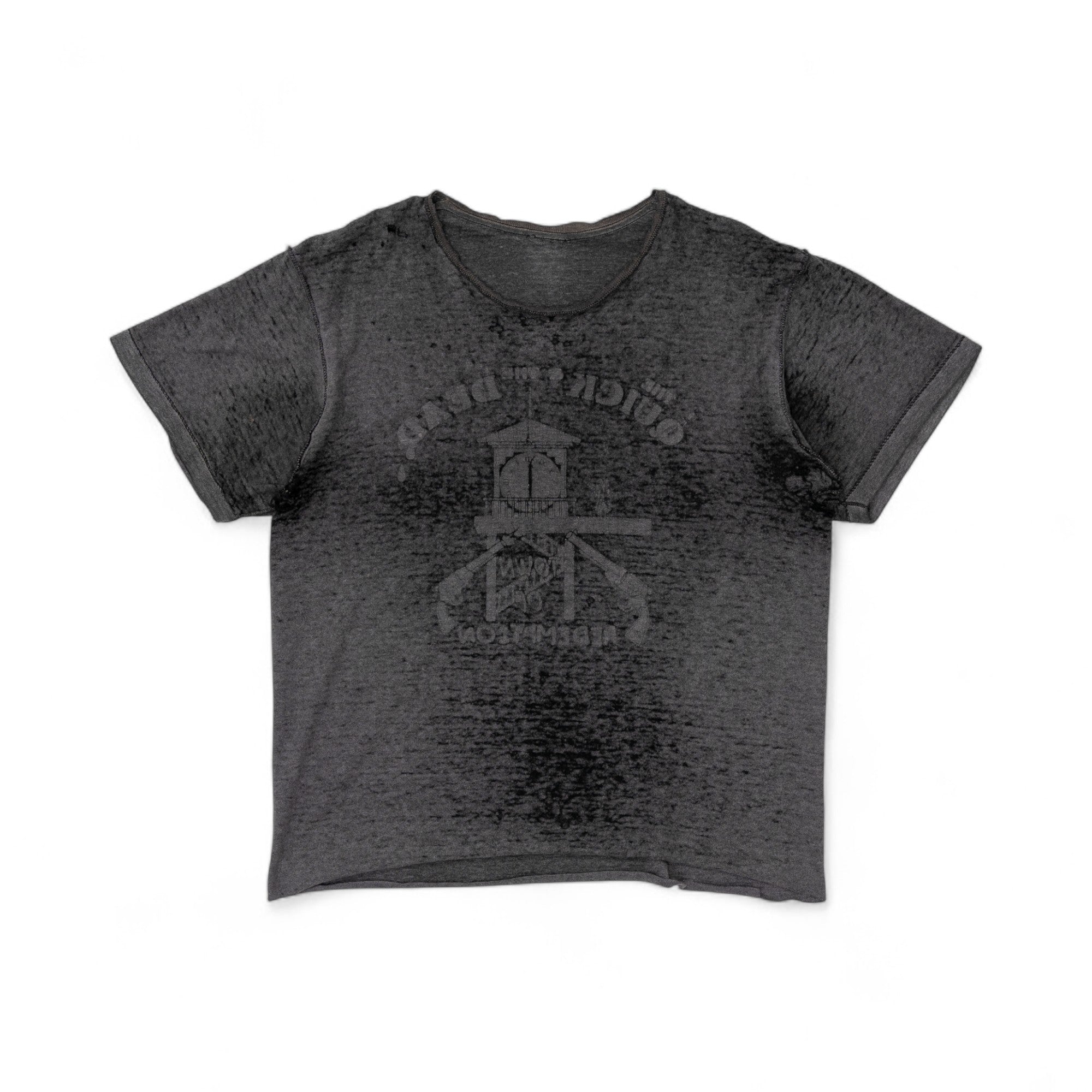 PAPER-THIN/CUT-COLLAR SINGLE STITCH REVERSE TEE - 1970/80'S