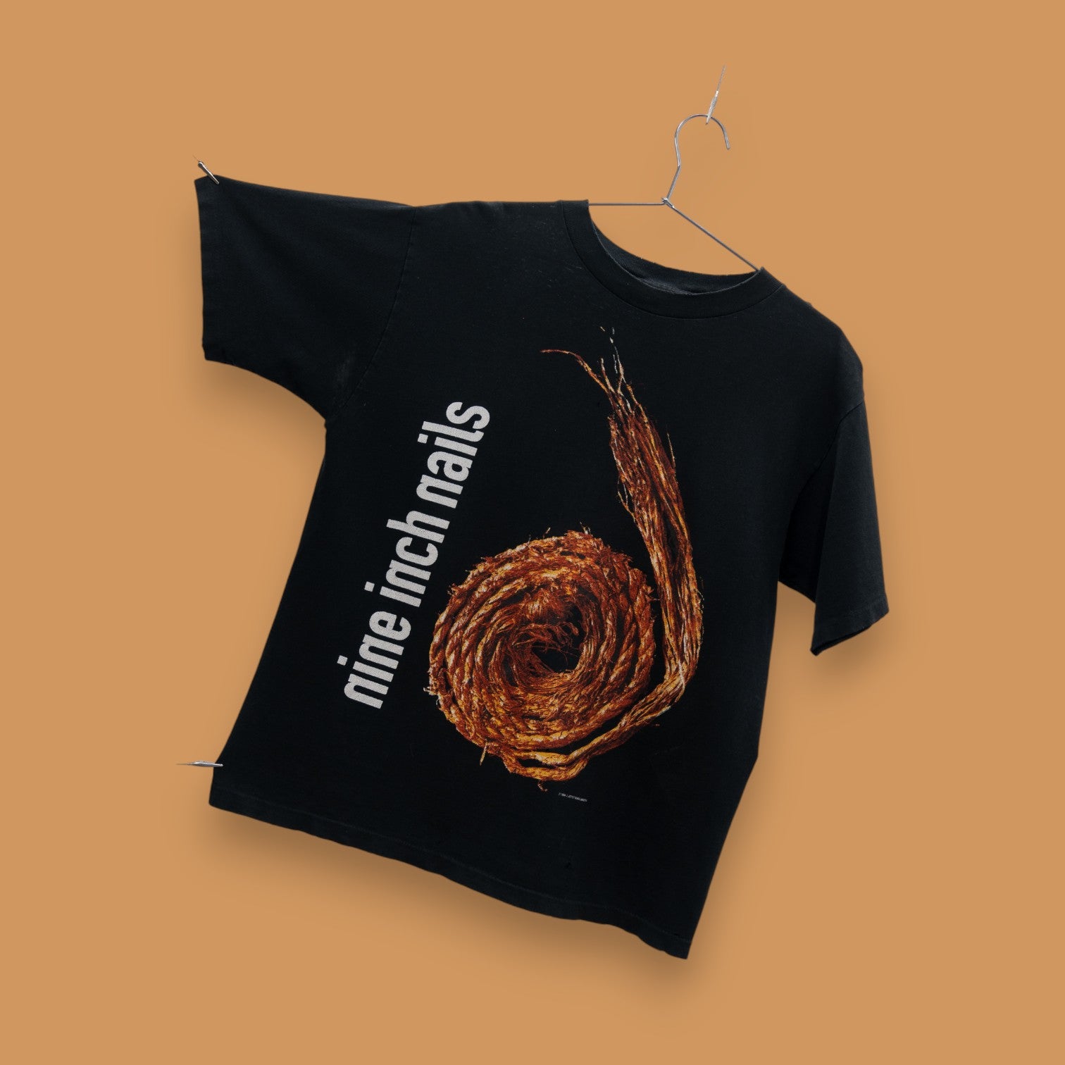 SINGLE STITCH NINE INCH NAILS 'ROPE/SPIRAL' TEE - 1990'S