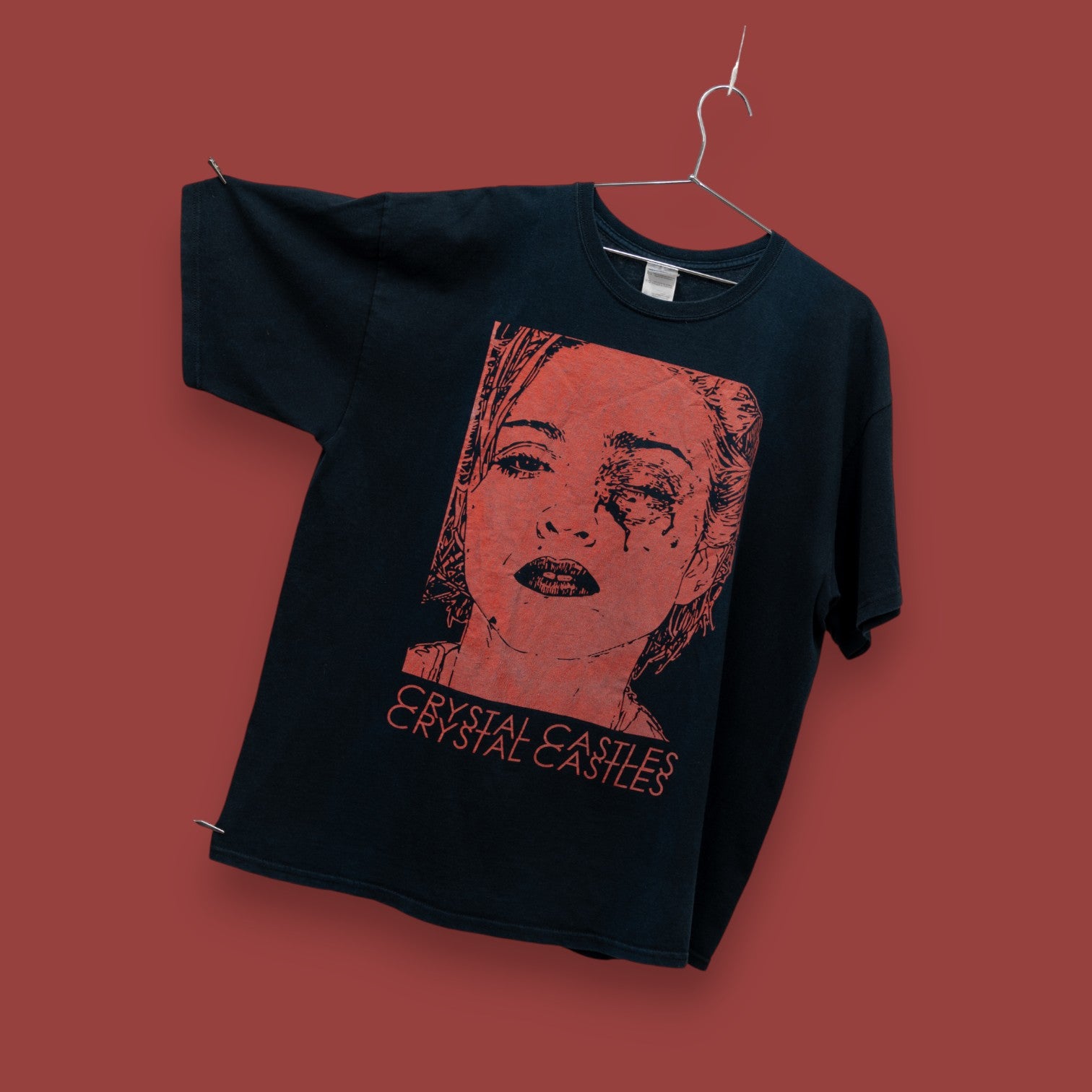 CRYSTAL CASTLES MADONA TEE (RED) - 2000'S