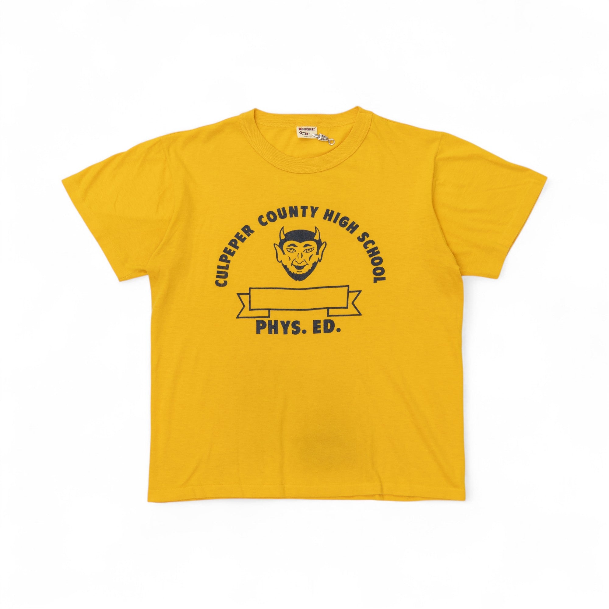 SINGLE STITCH 'CULPEPPER COUNTY HIGH SCOOL PHYSICAL EDUCATION' TEE - 1960'S