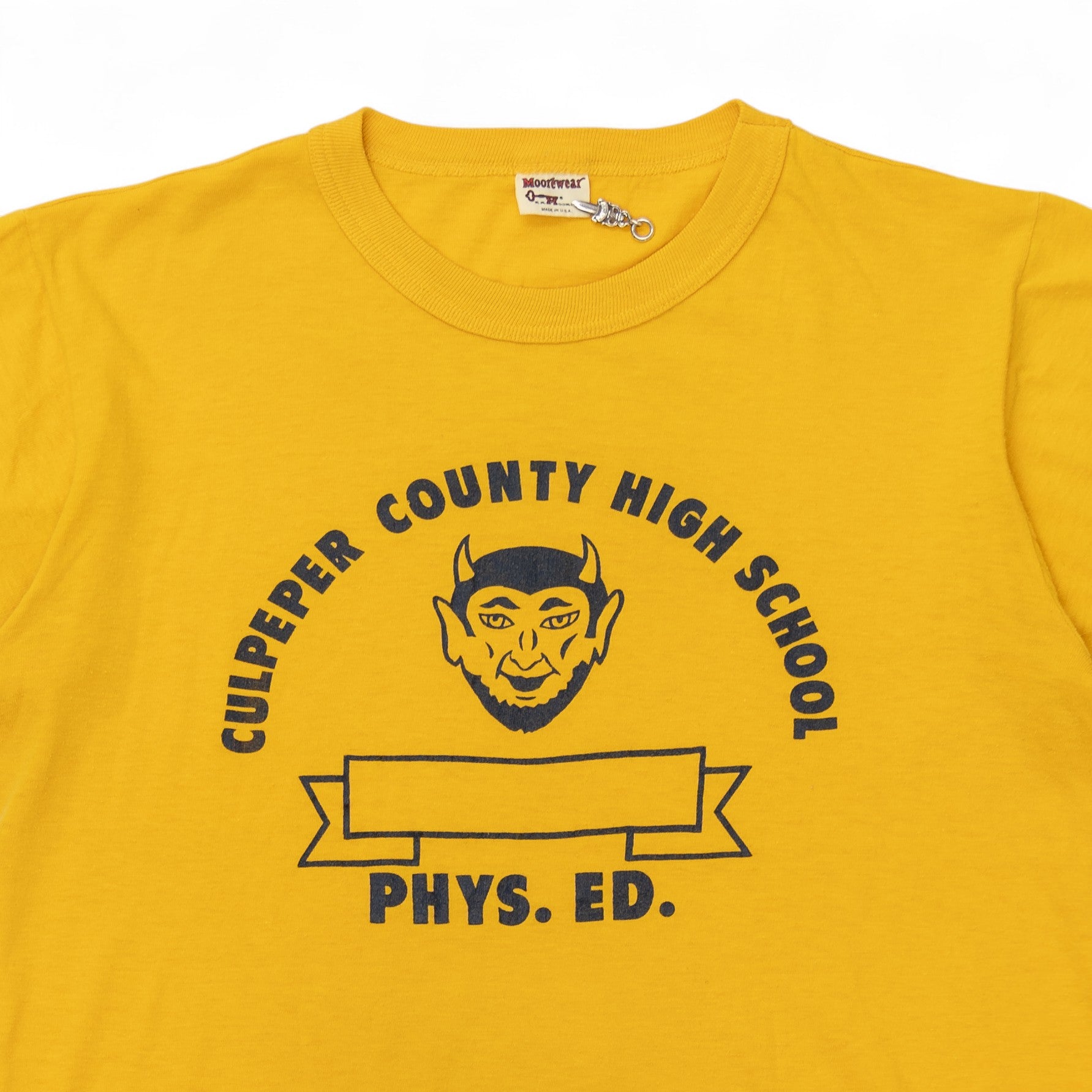 SINGLE STITCH 'CULPEPPER COUNTY HIGH SCOOL PHYSICAL EDUCATION' TEE - 1960'S
