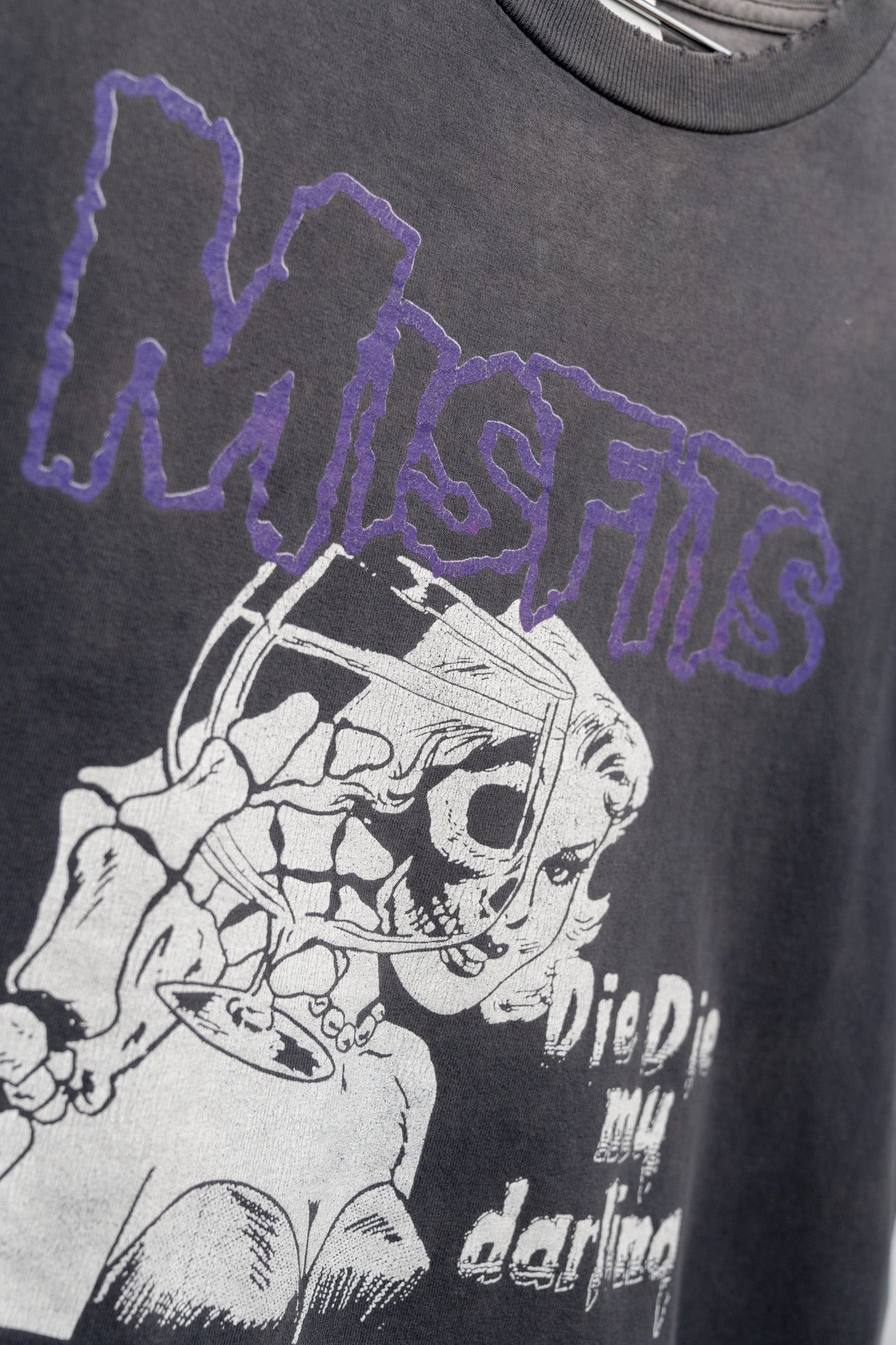 FADED/DISTRESSED MISFITS 'DIE DIE MY DARLING' TEE - 1990'S