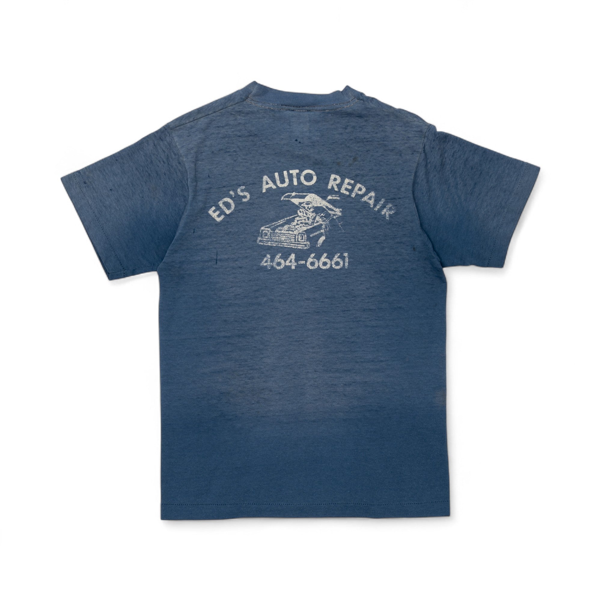 FADED SINGLE STITCH 'ED'S AUTO REPAIR' TEE - 1980/90'S