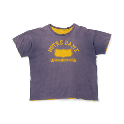 CHAMPION 'NOTRE DAME PHYSICAL EDUCATION' DOUBLE FACE TEE - 1960'S