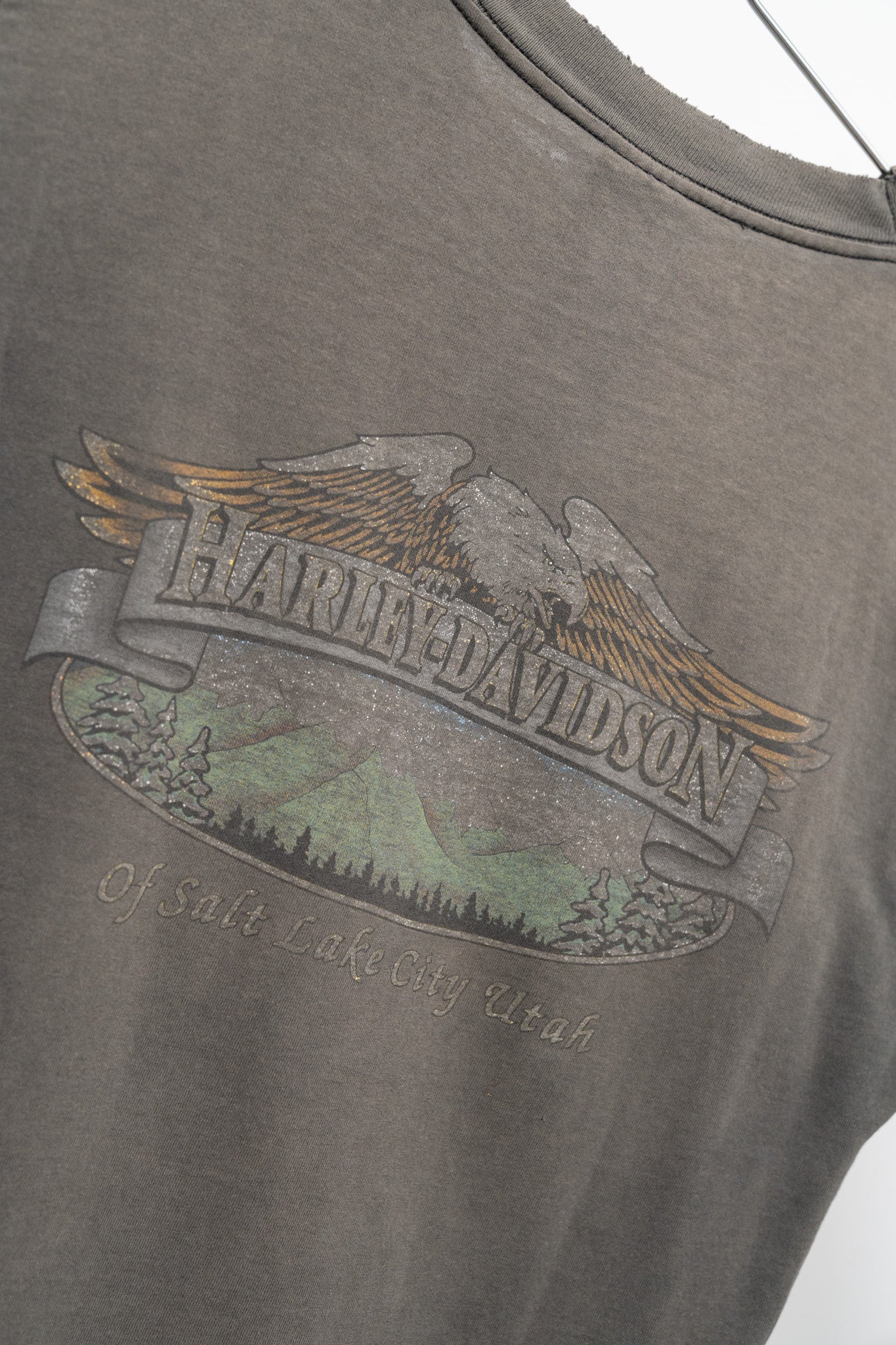 FADED/REMOVED POCKET HARLEY DAVIDSON LONG-SLEEVE - 1990'S