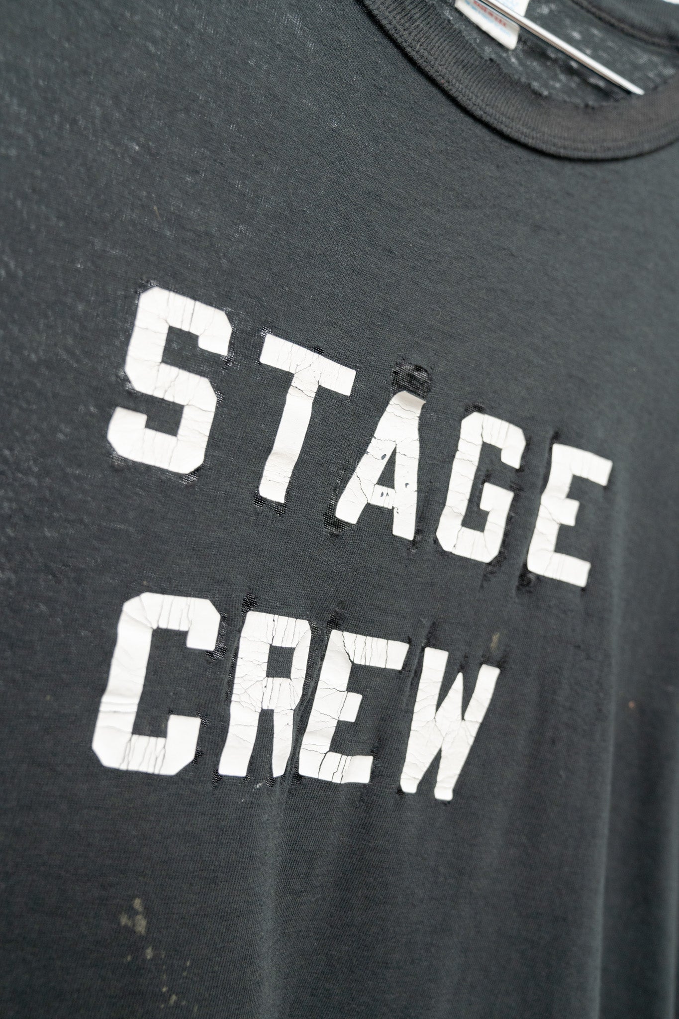 THRASHED STAGE CREW TEE - 1980'S