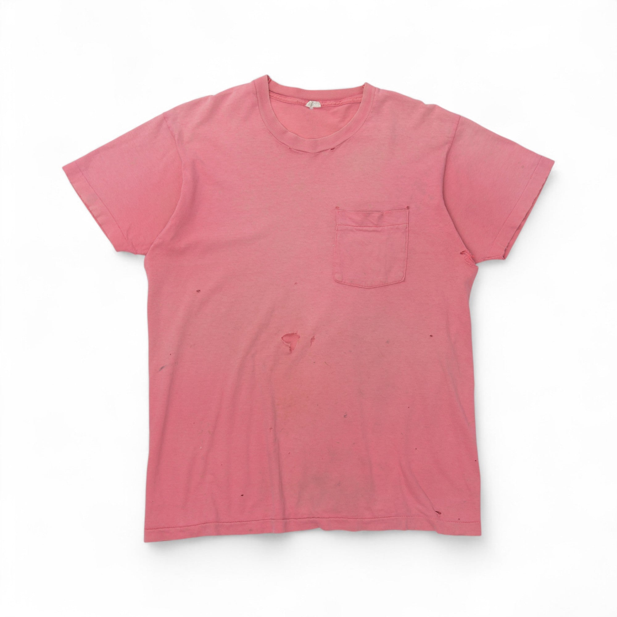 SINGLE STITCH BLANK POCKET TEE - 1980'S