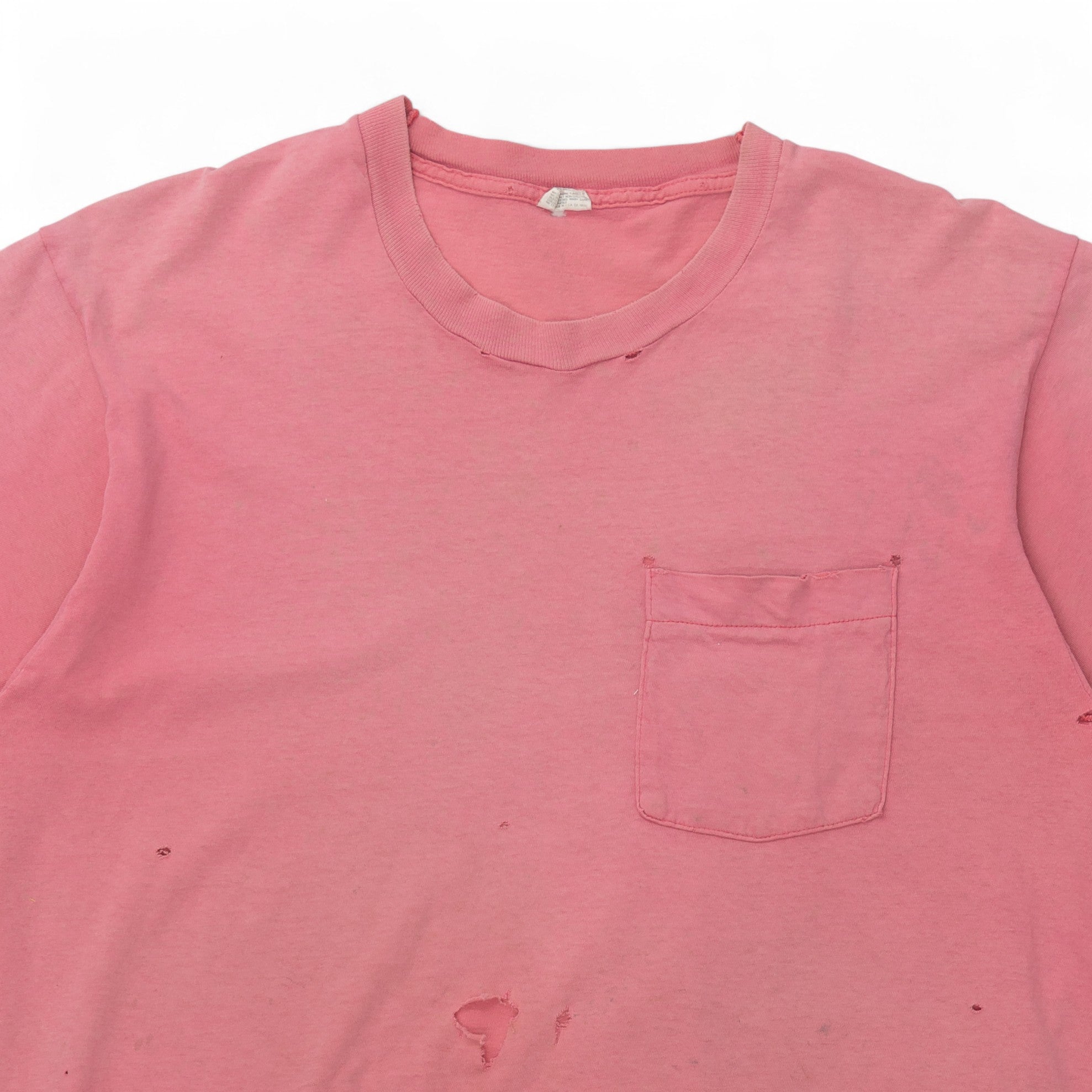 SINGLE STITCH BLANK POCKET TEE - 1980'S