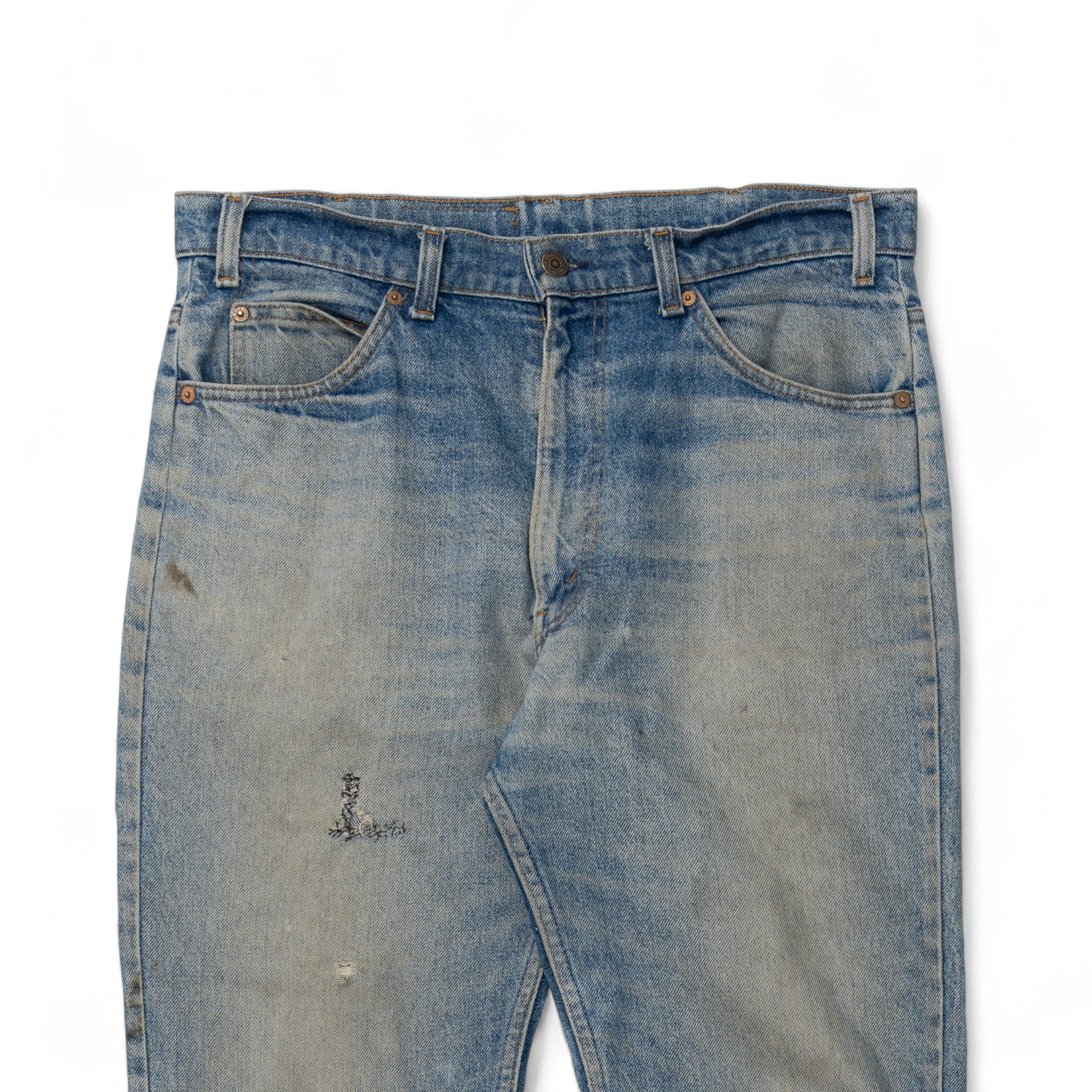 DISTRESSED/FADED/REPAIRED LEVI 517 - 1970'S