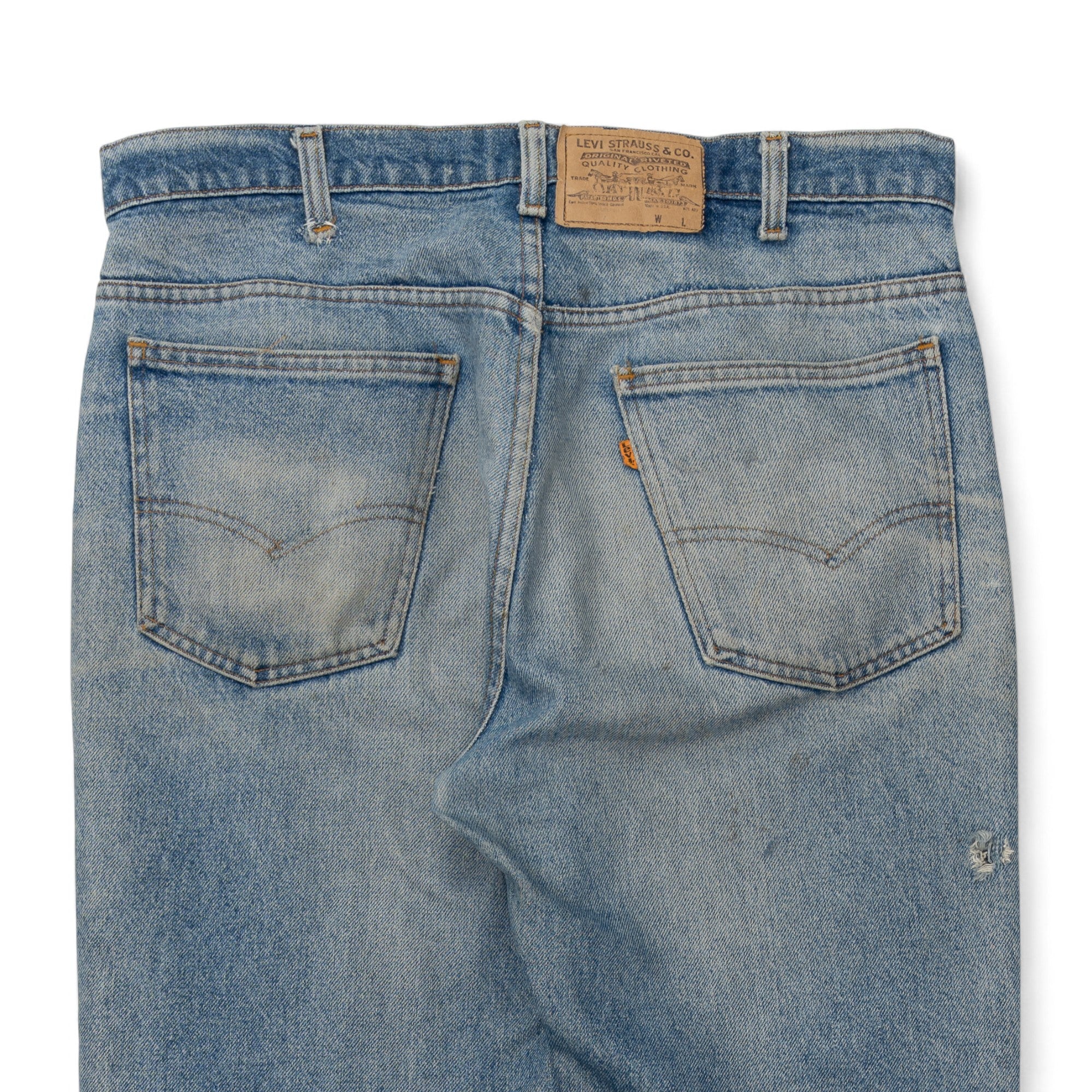 DISTRESSED/FADED/REPAIRED LEVI 517 - 1970'S