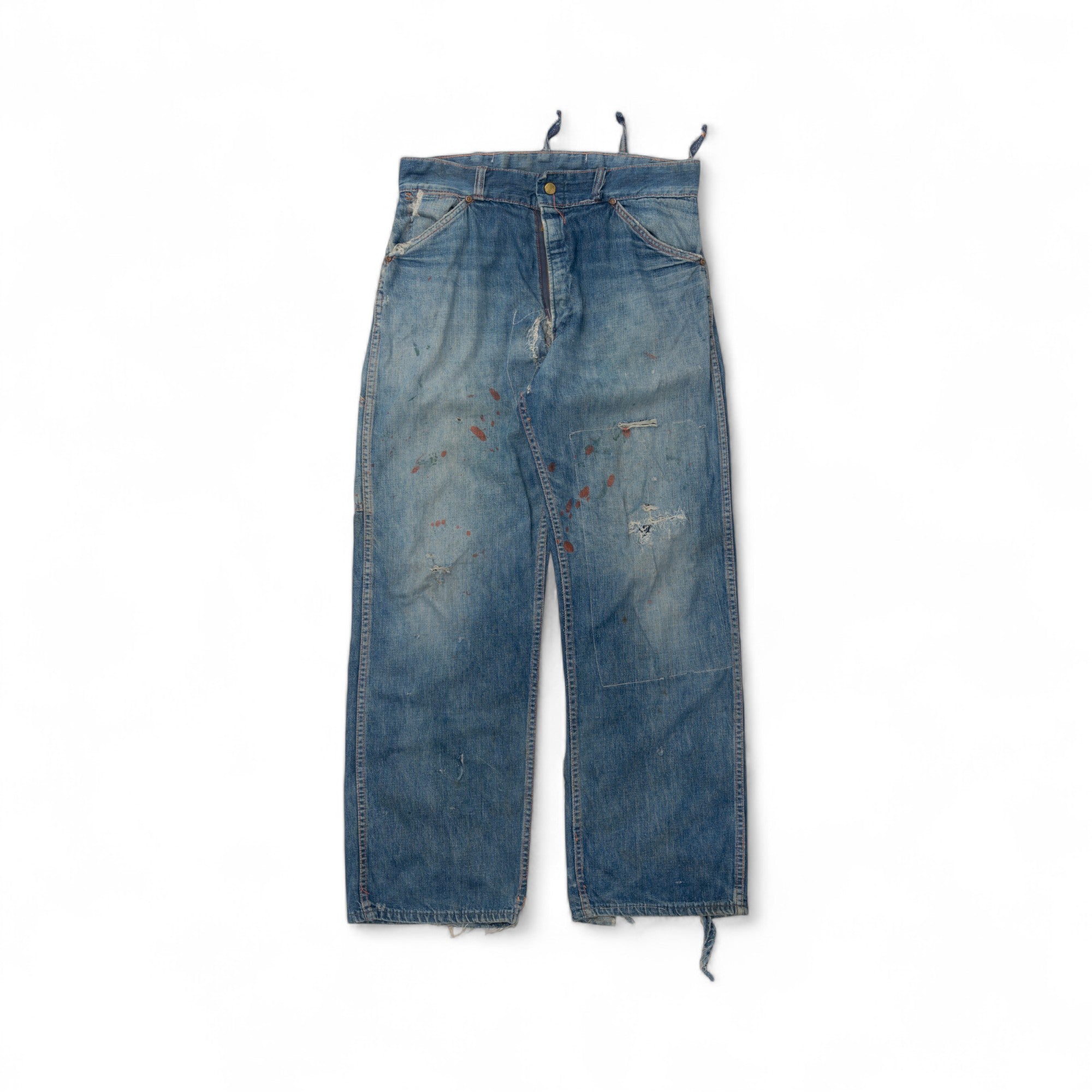 DISTRESSED/REPAIRED BIG SMITH DENIM - 1950/60'S
