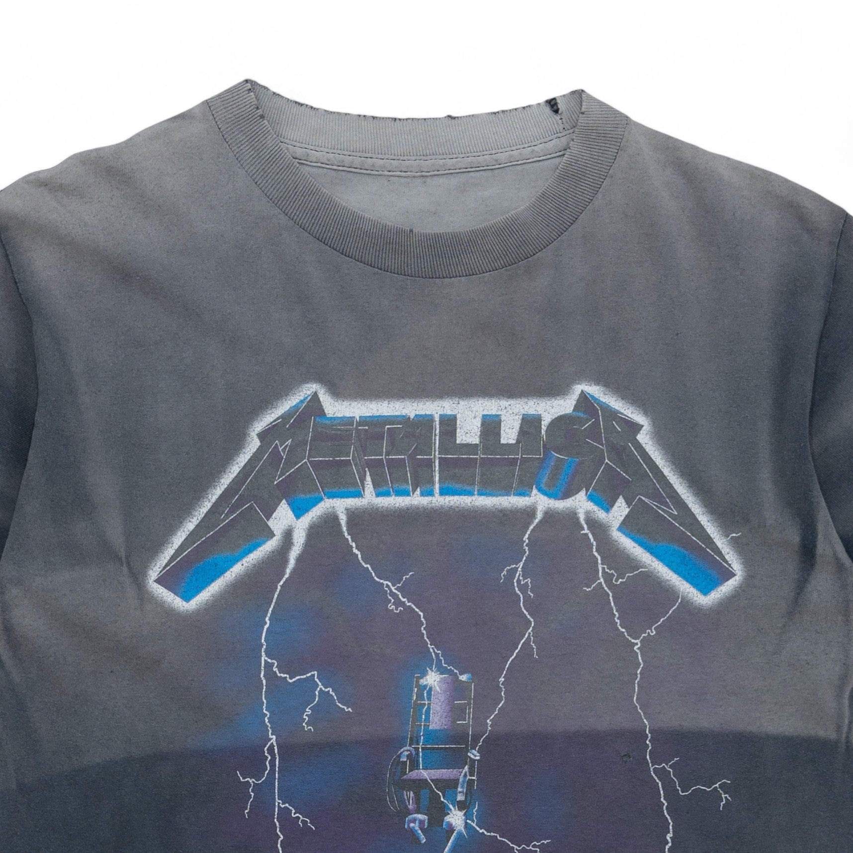 SUN-FADED METALLICA 'RIDE THE LIGHTNING' TEE - 2000'S