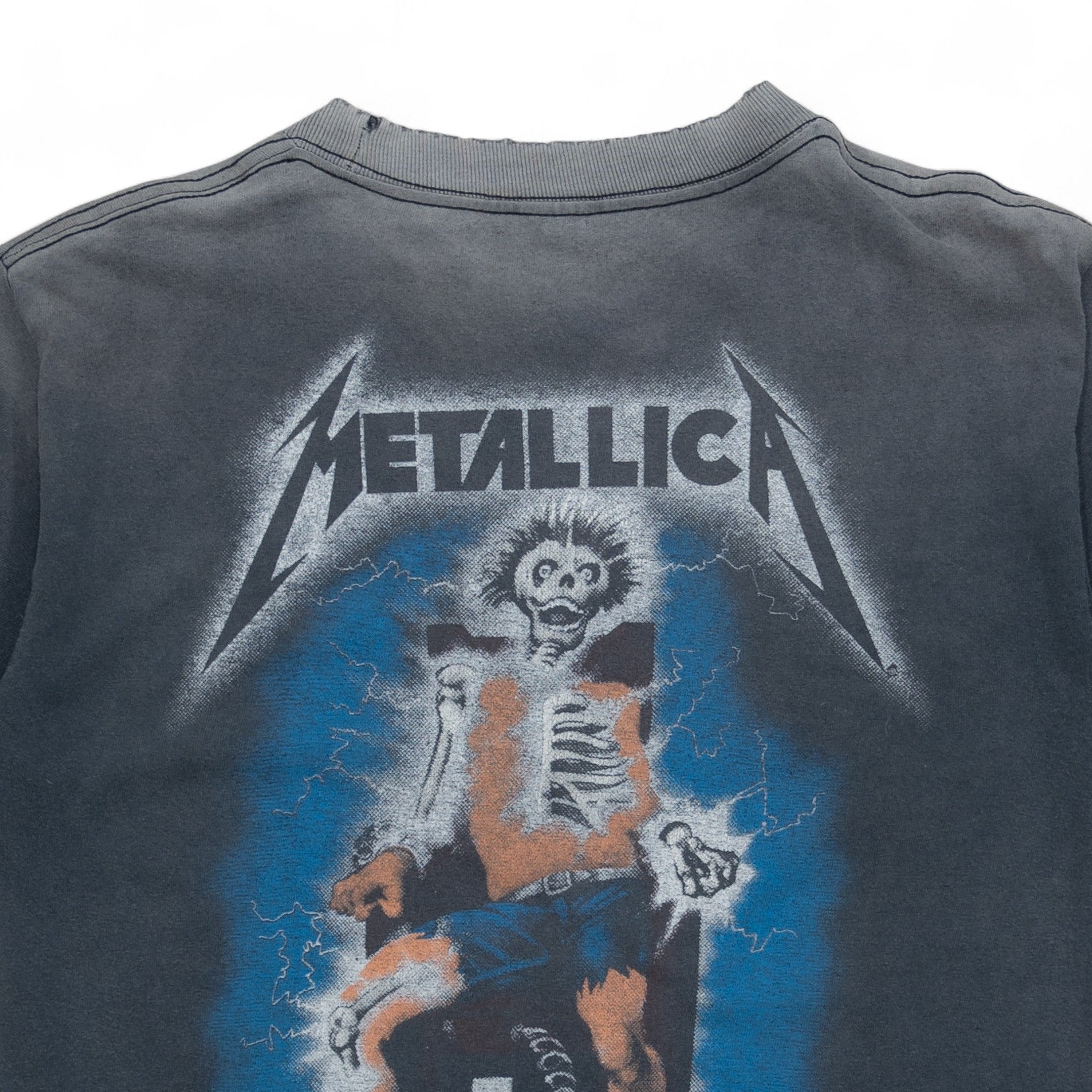 SUN-FADED METALLICA 'RIDE THE LIGHTNING' TEE - 2000'S