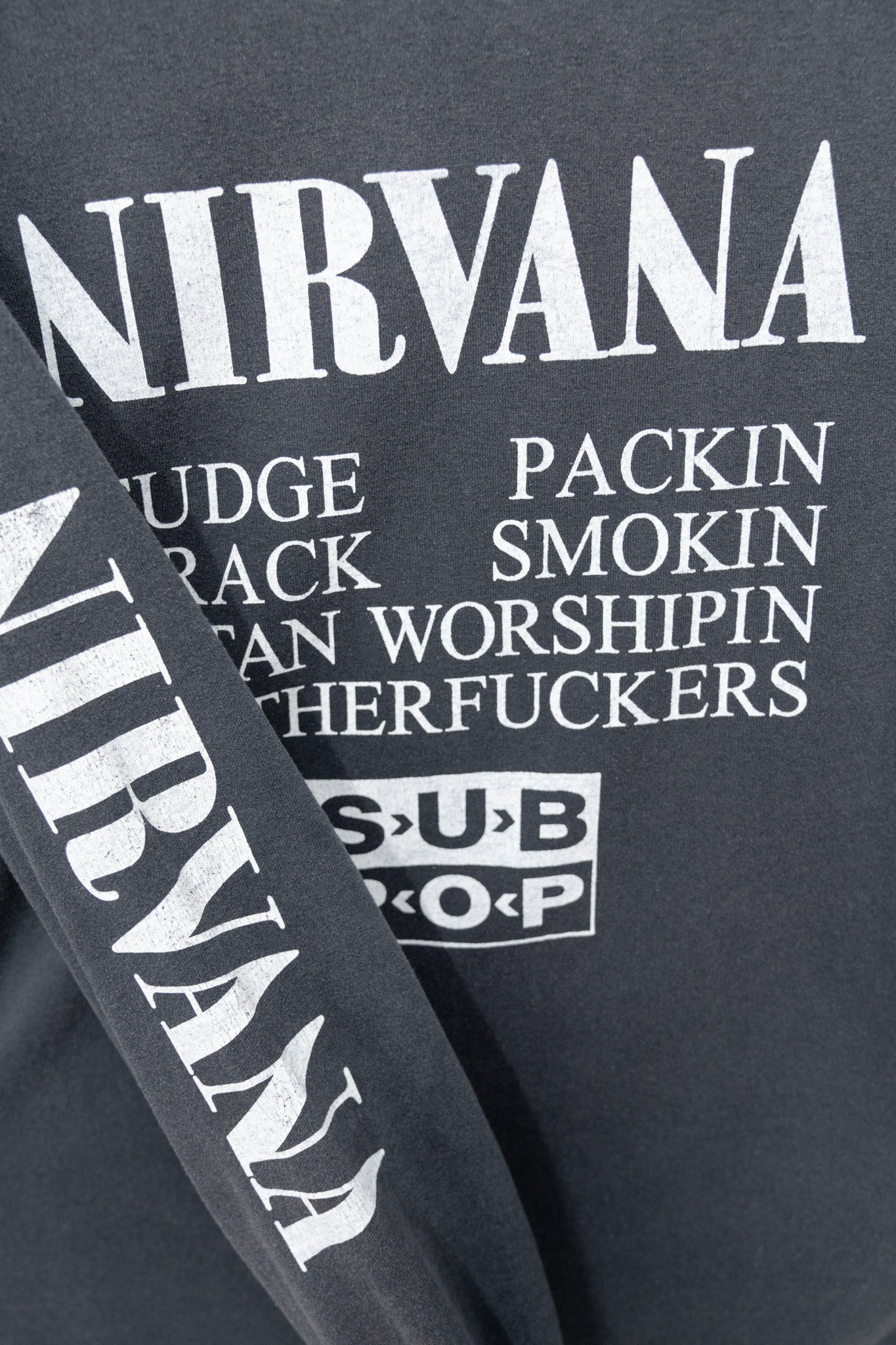 NIRVANA/SUB-POP VESTIBULE LONG-SLEEVE - 1990'S