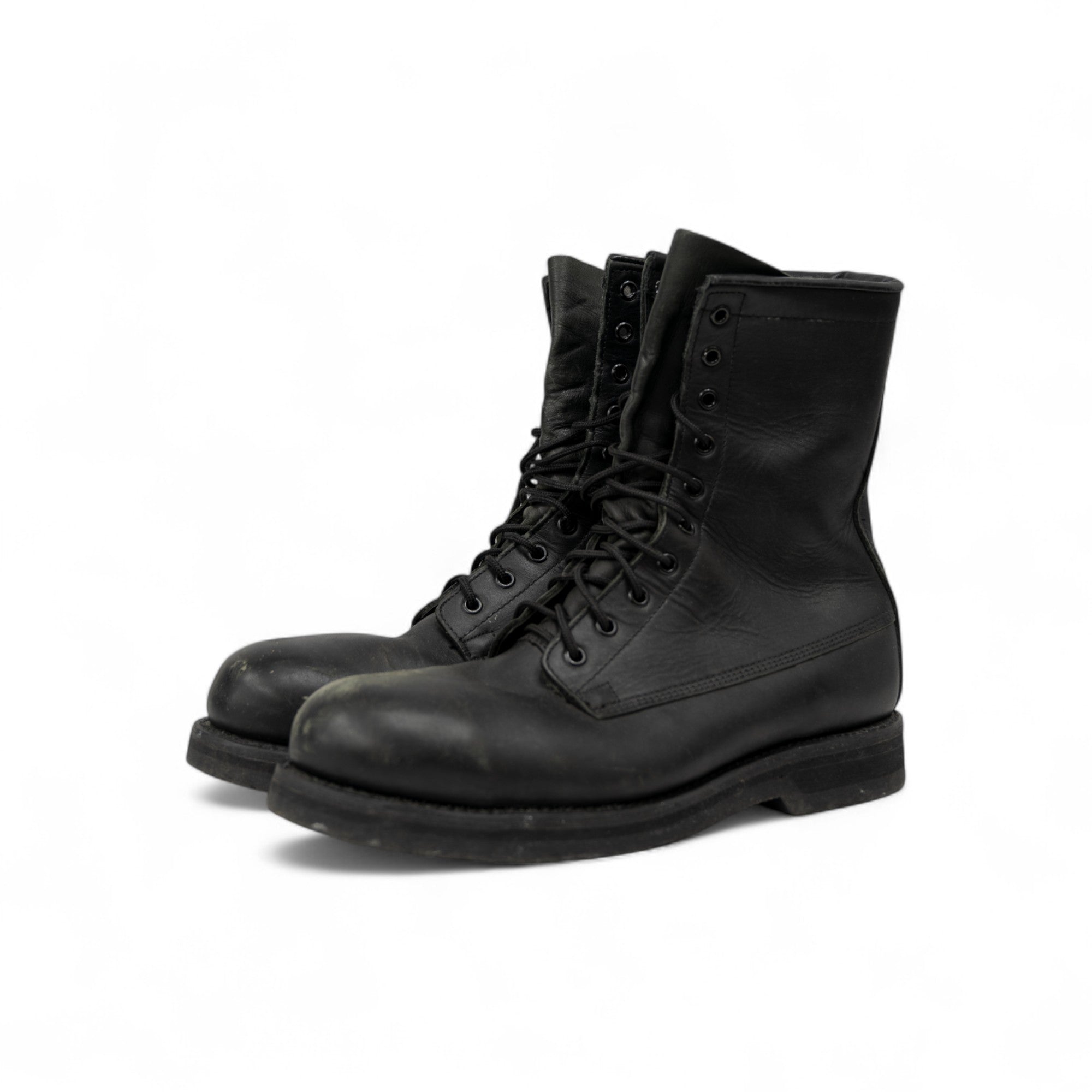 LEATHER MILITARY COMBAT BOOTS - 1990/2000'S