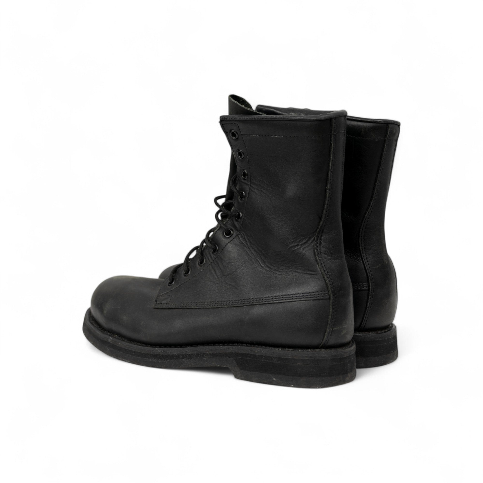LEATHER MILITARY COMBAT BOOTS - 1990/2000'S