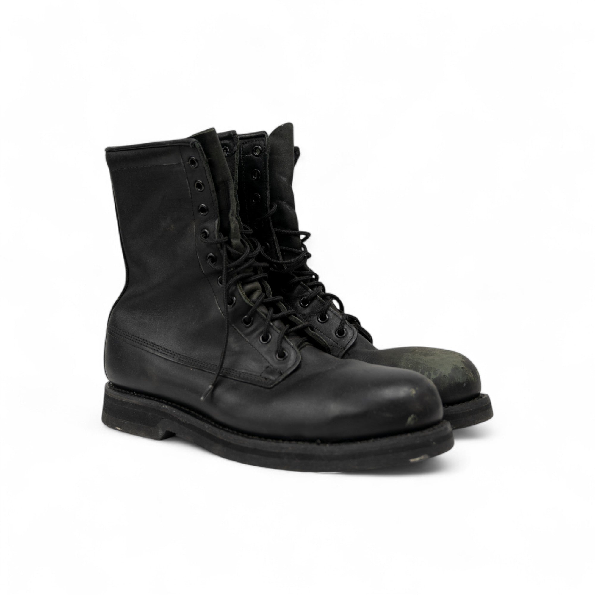 LEATHER MILITARY COMBAT BOOTS - 1990/2000'S
