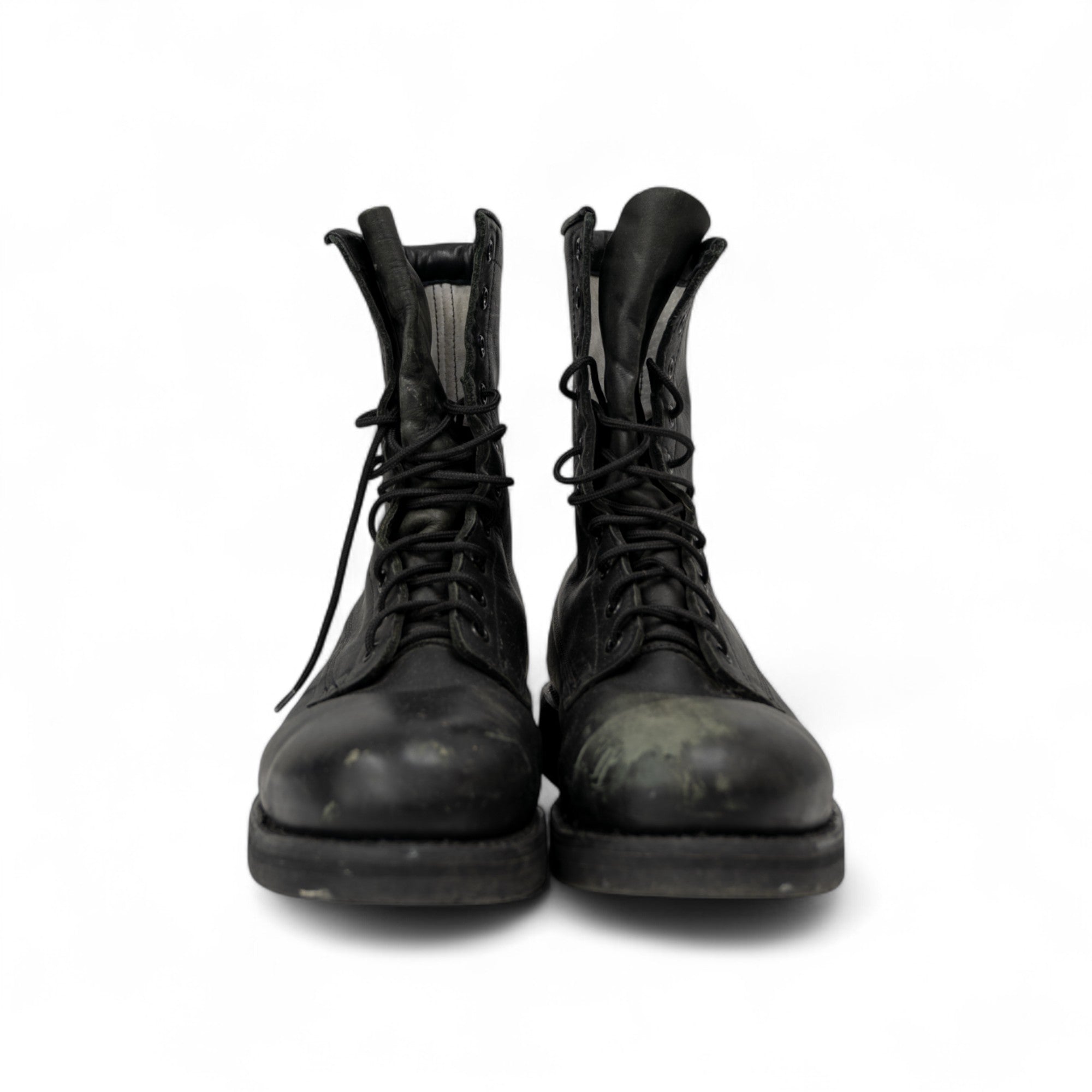 LEATHER MILITARY COMBAT BOOTS - 1990/2000'S