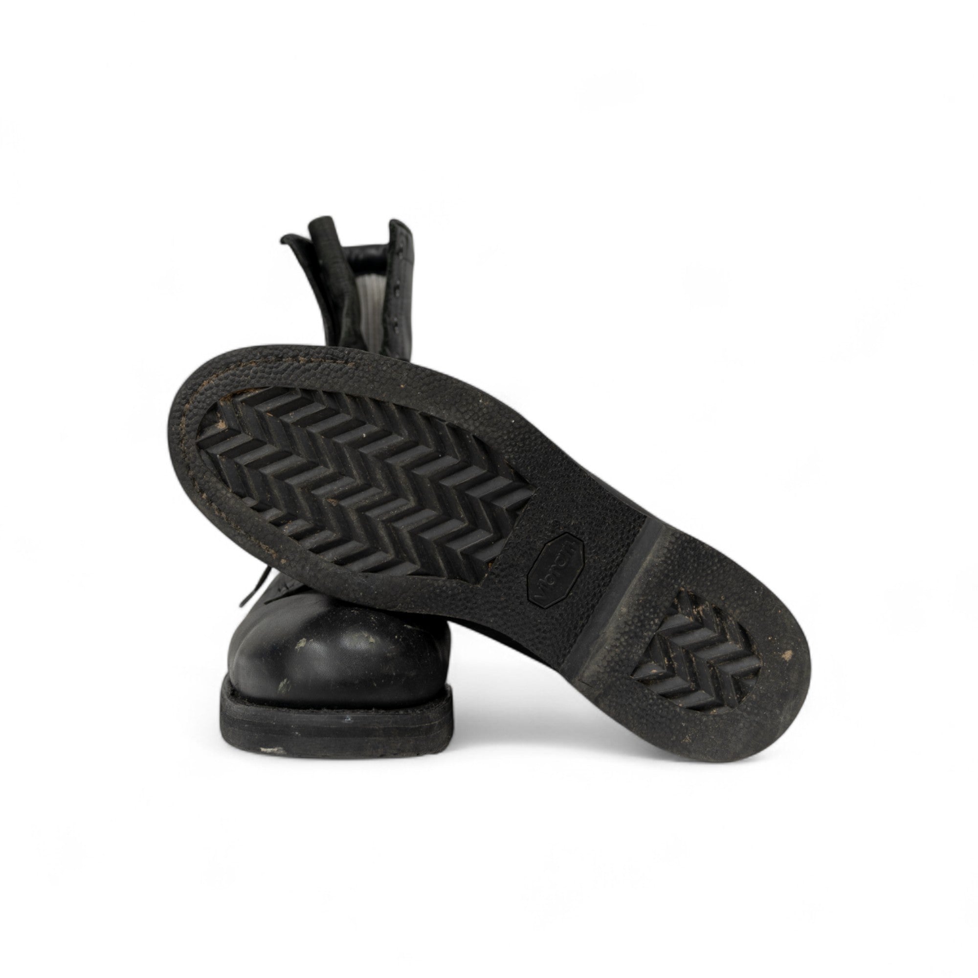 LEATHER MILITARY COMBAT BOOTS - 1990/2000'S
