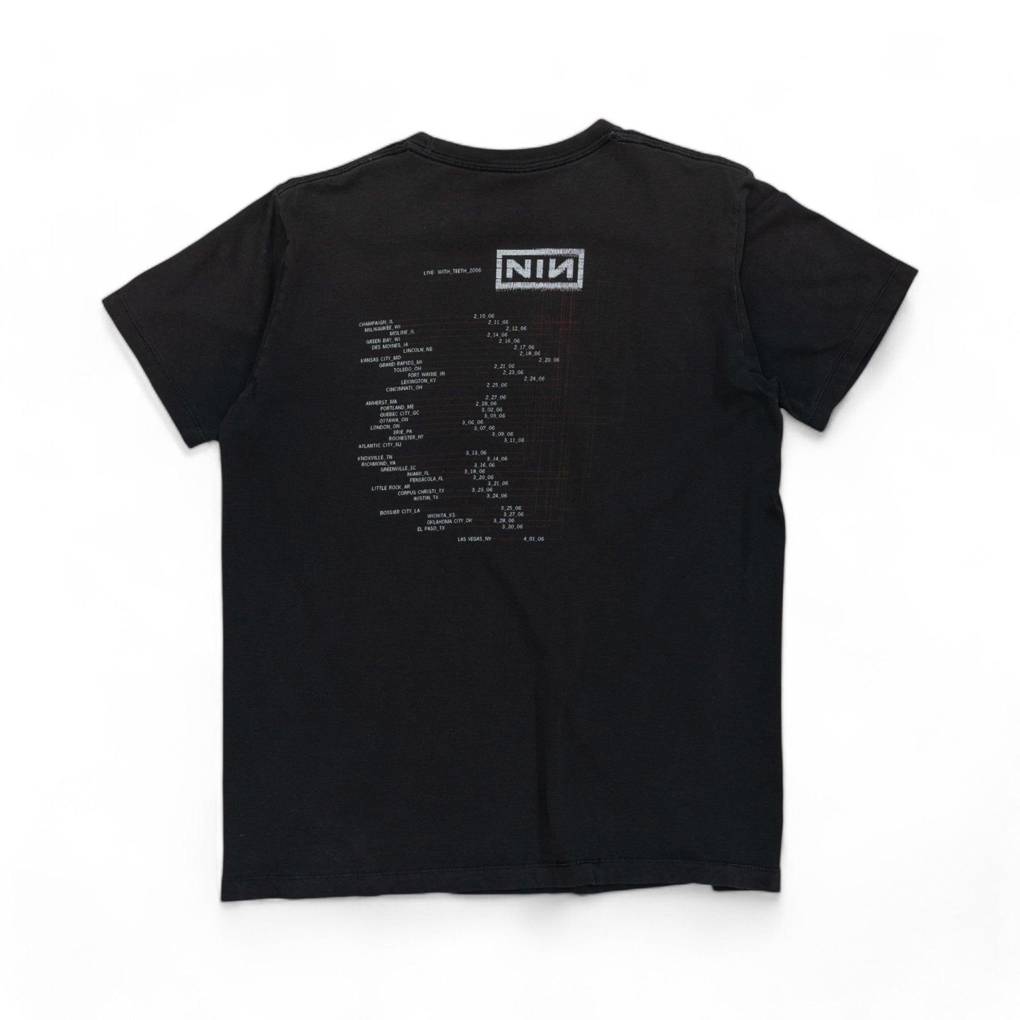 NINE INCH NAILS 'LIVE WITH_TEETH_' TEE - 2006