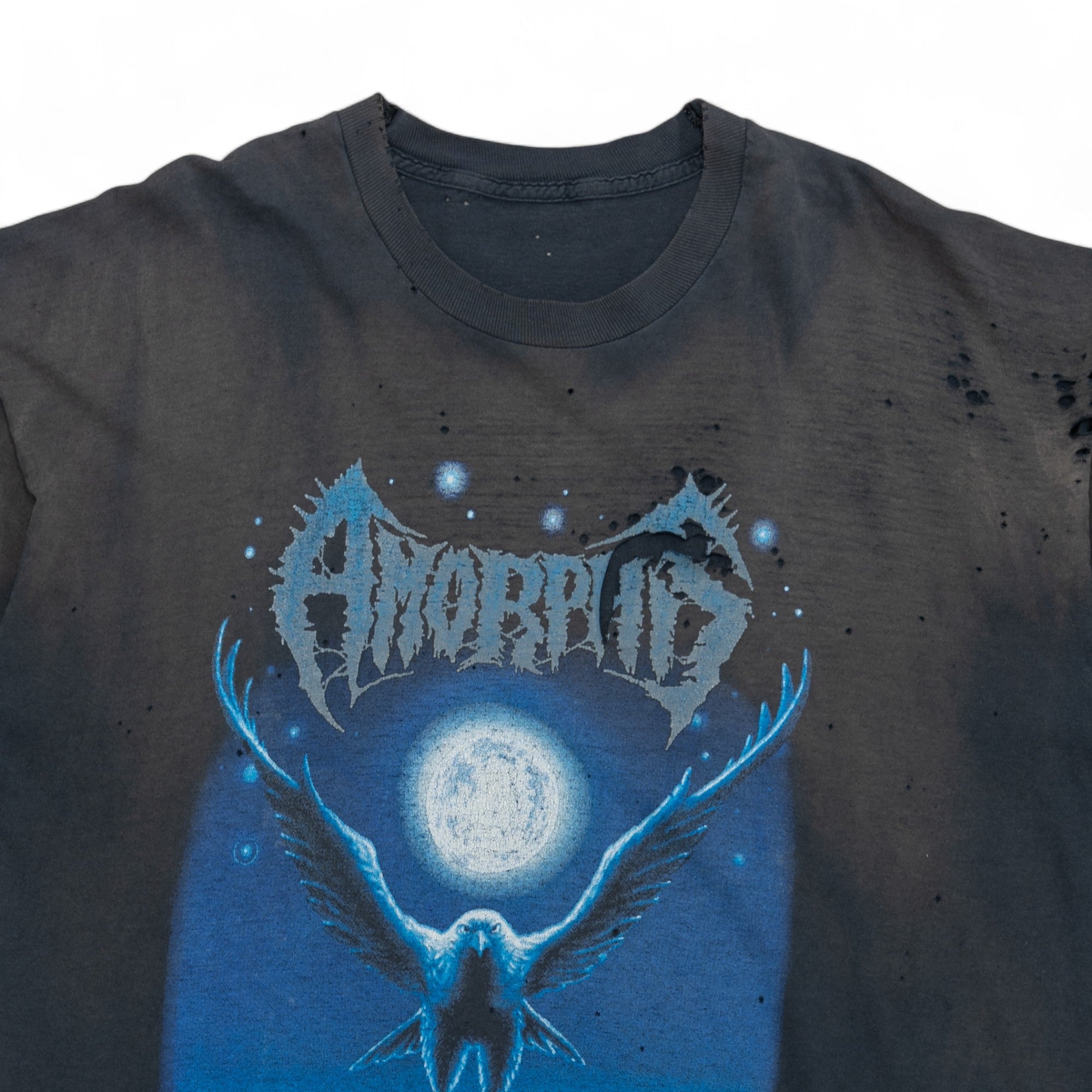 FADED/THRASHED AMORPHIS 'BLACK WINTER DAY' TEE - 1990'S