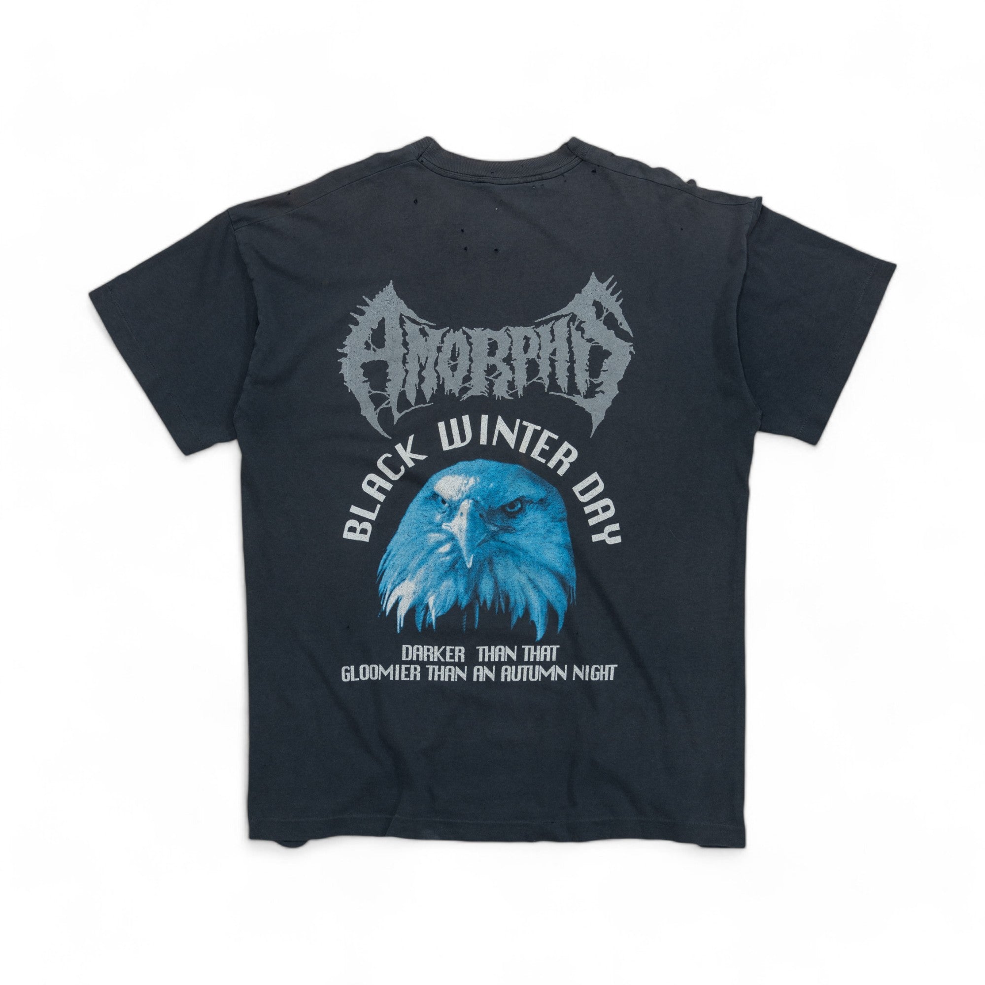 FADED/THRASHED AMORPHIS 'BLACK WINTER DAY' TEE - 1990'S