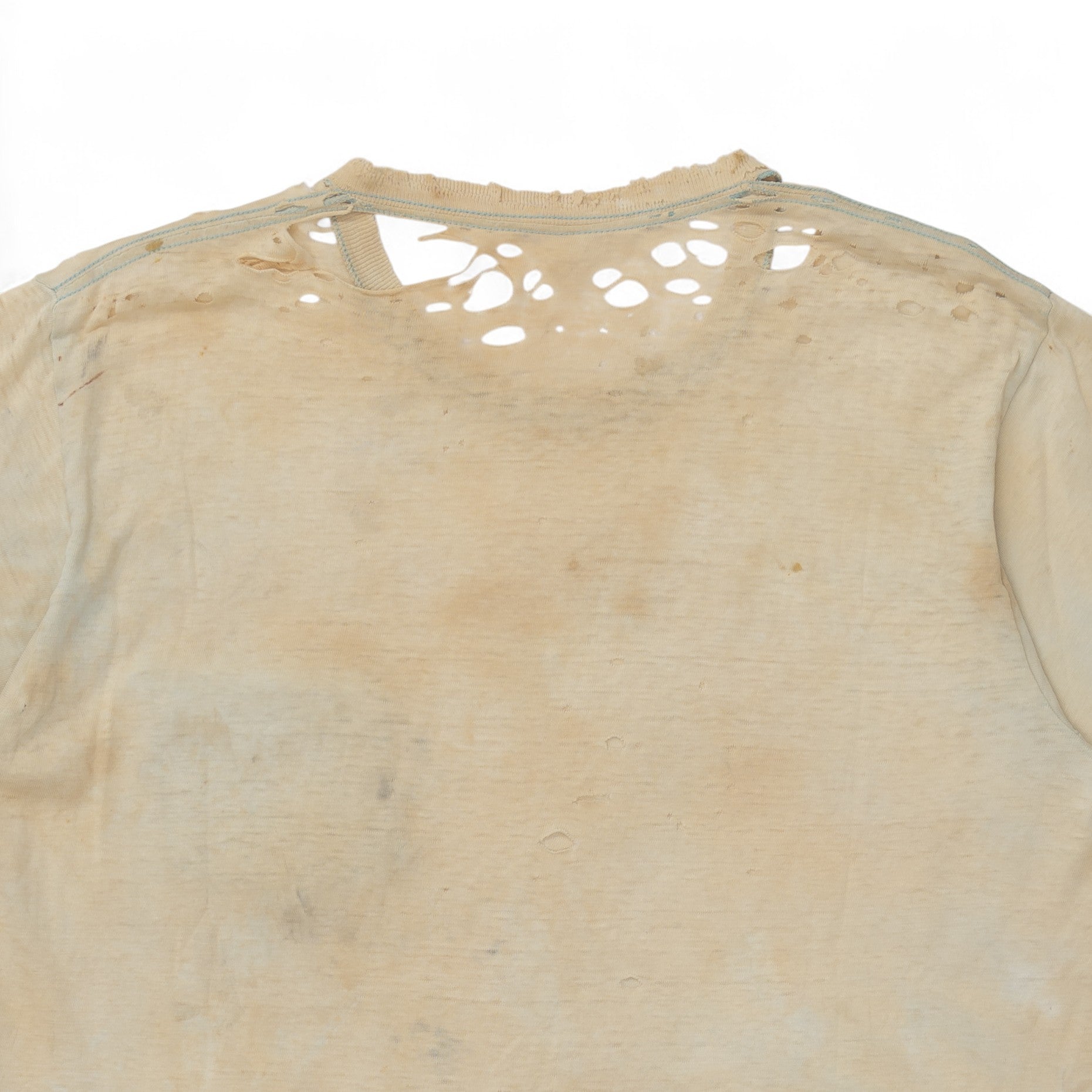 THRASHED/FADED BLUE POCKET TEE - 1980'S