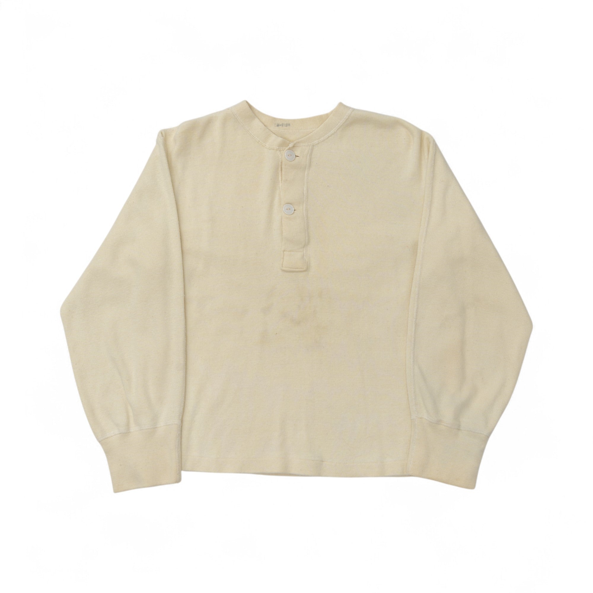 COTTON/WOOL MILITARY HENLEY - 1950/60'S
