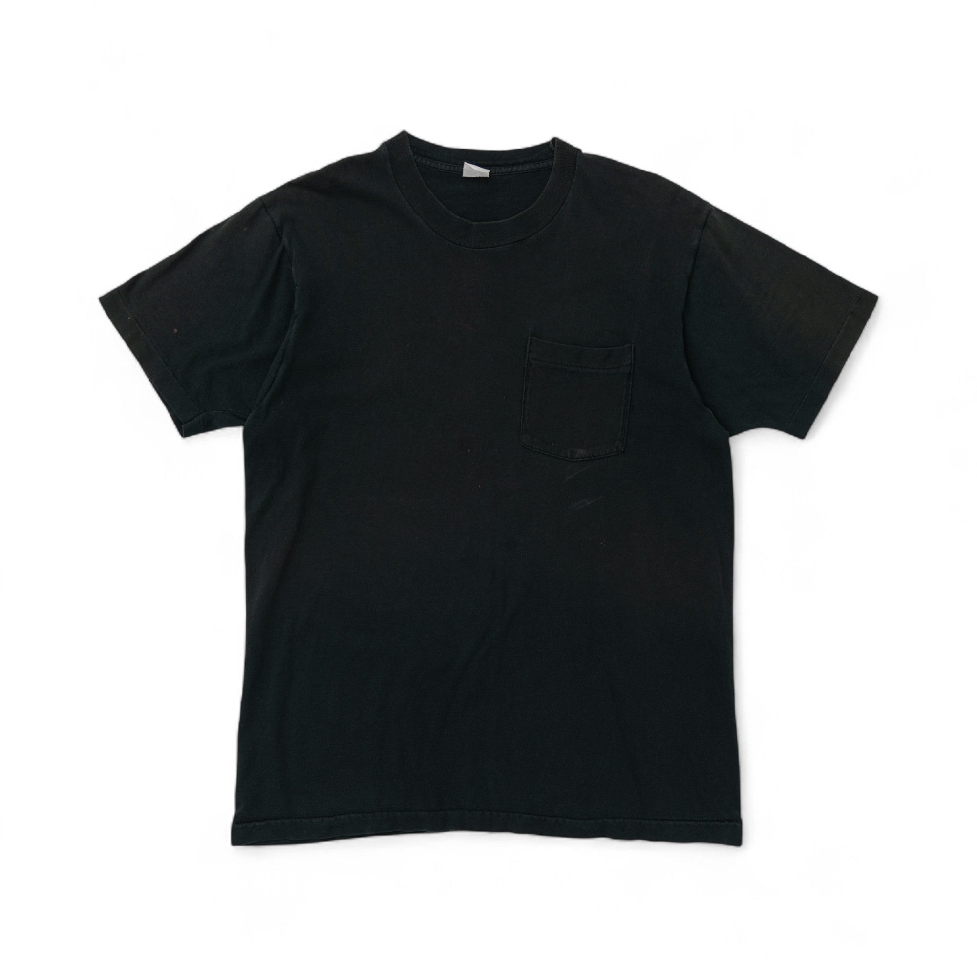 BLANK SINGLE STITCH POCKET TEE - 1980/90'S