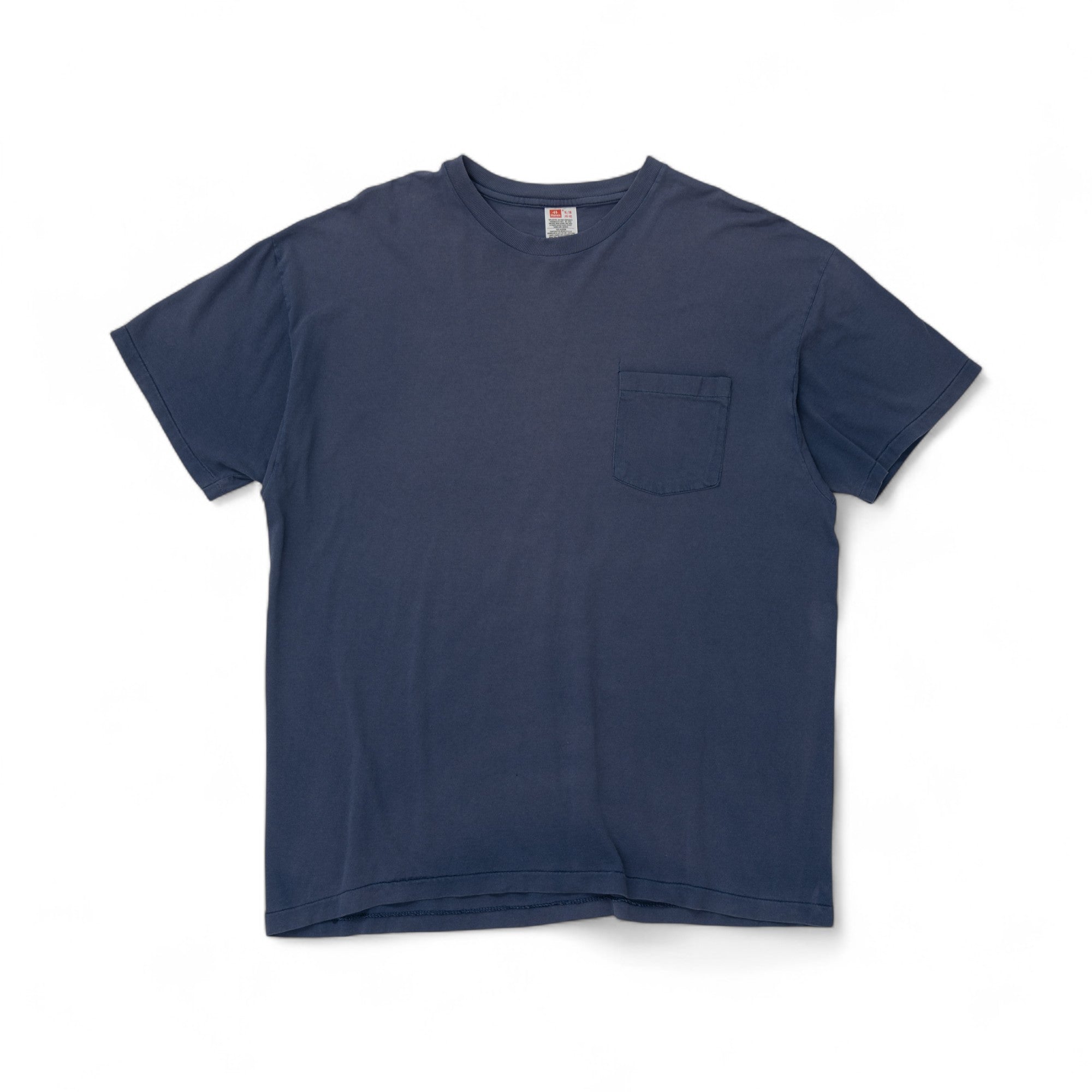 BLANK SINGLE STITCH POCKET TEE - 1980/90'S