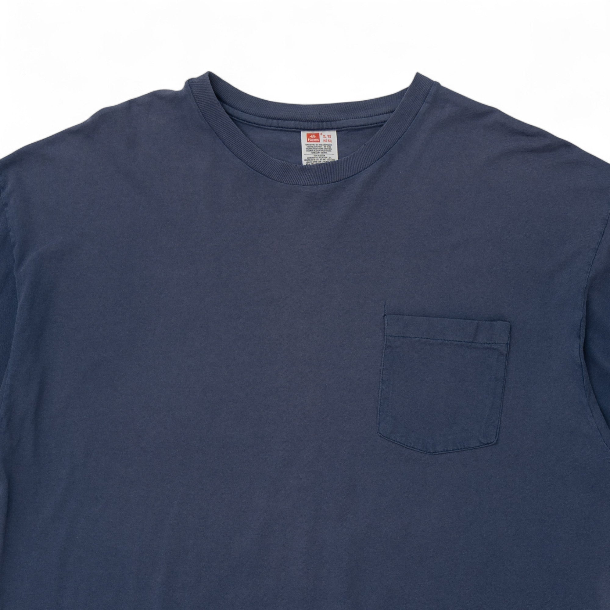BLANK SINGLE STITCH POCKET TEE - 1980/90'S