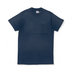 BLANK SINGLE STITCH POCKET TEE - 1980/90'S