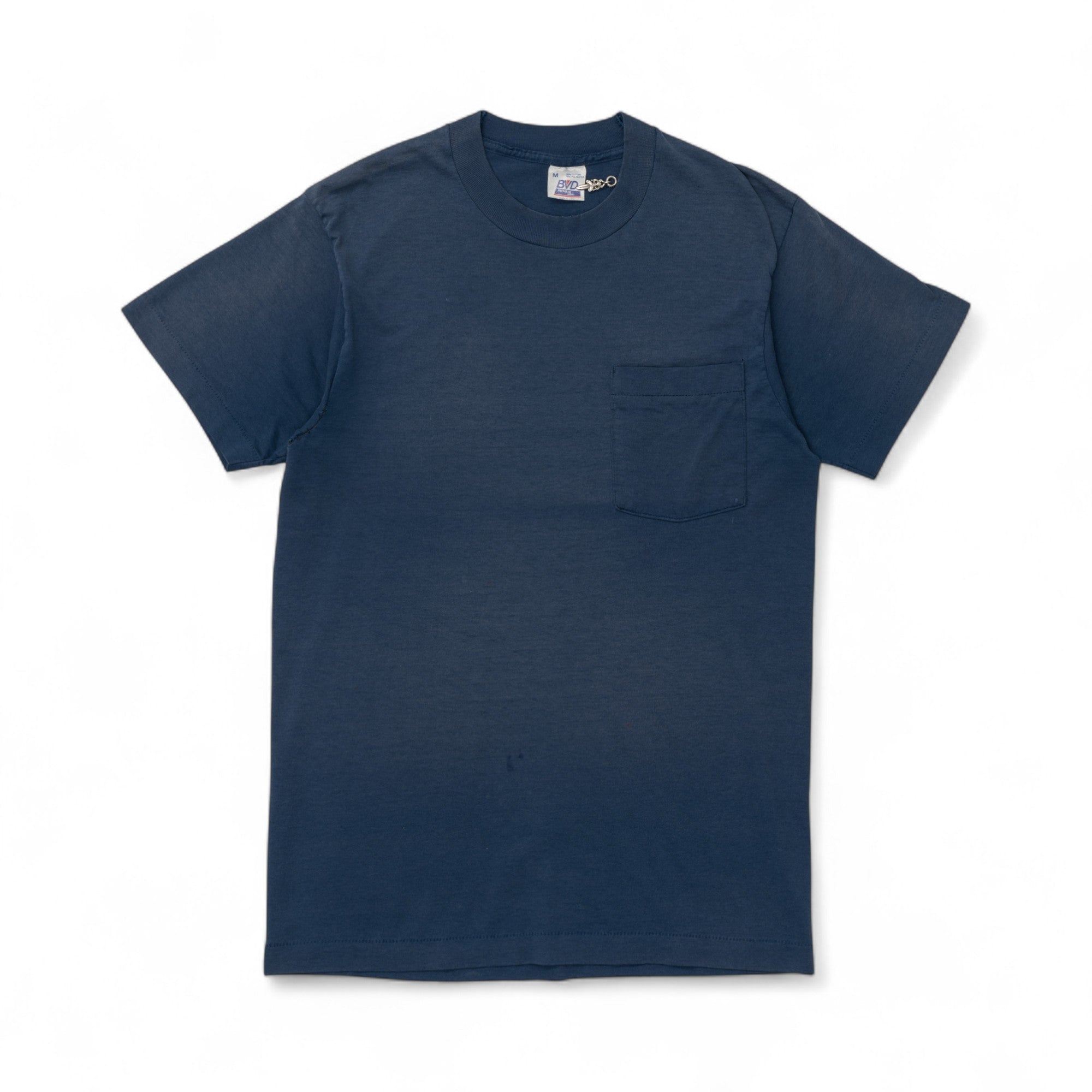 BLANK SINGLE STITCH POCKET TEE - 1980/90'S