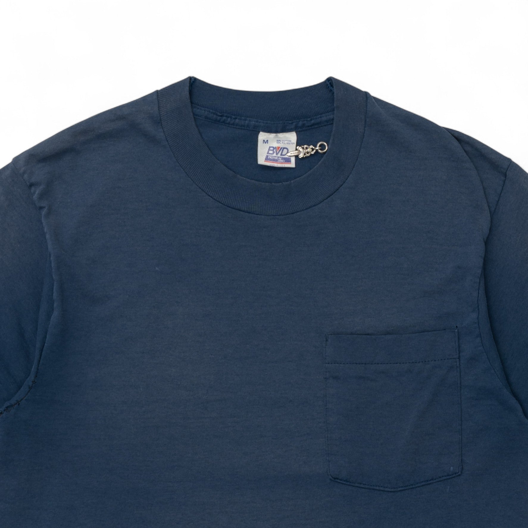 BLANK SINGLE STITCH POCKET TEE - 1980/90'S