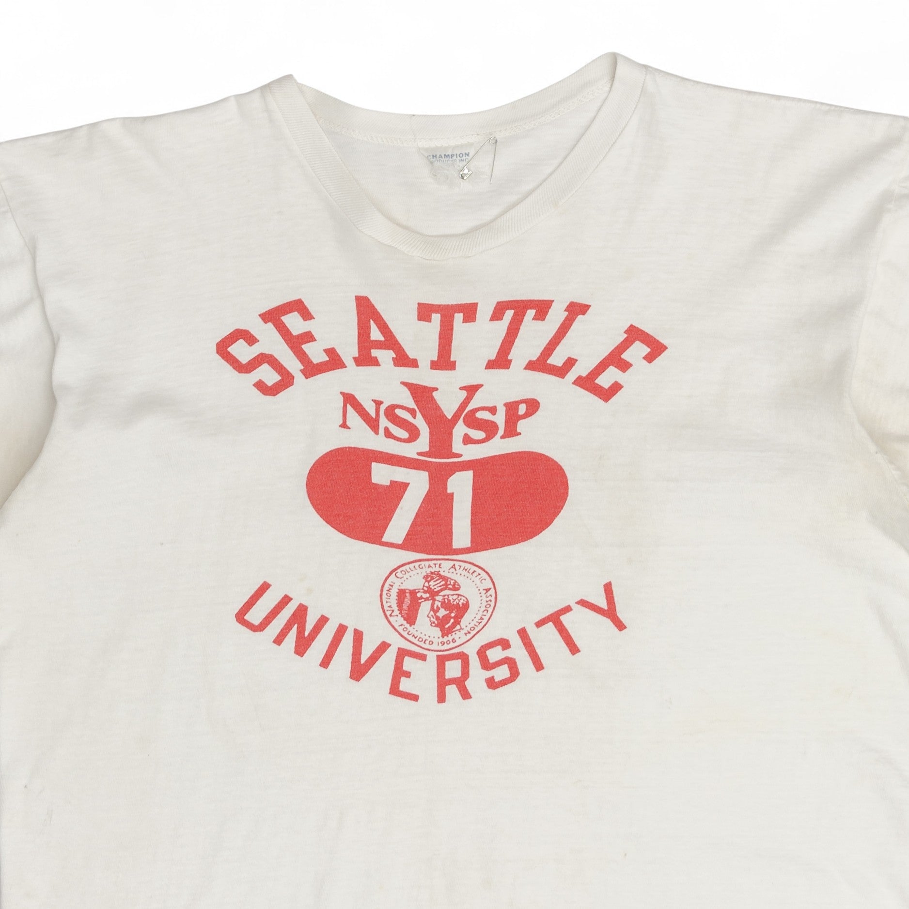 CHAMPION 'SEATTLE UNIVERSITY' TEE - 1960'S
