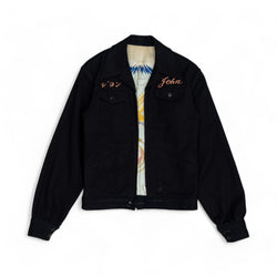 WOOL/SATIN JAPANESE SOUVENIR JACKET - 1940'S