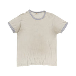 PAPER THIN '11 MILE BEACH RACE' RINGER TEE - 1970'S