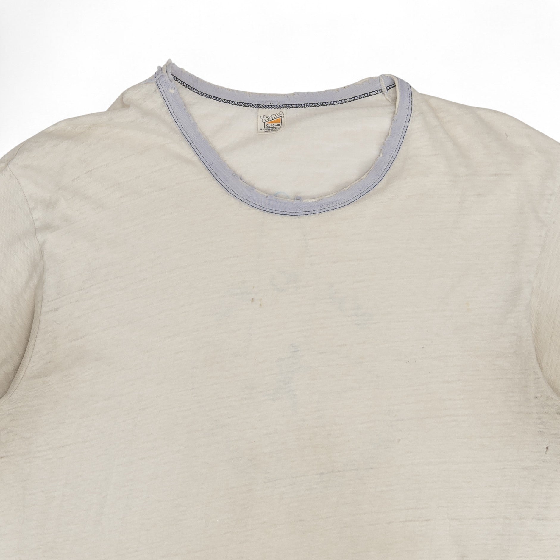 PAPER THIN '11 MILE BEACH RACE' RINGER TEE - 1970'S