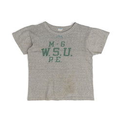 CHAMPION 'W.S.U.' PHYSICAL EDUCATION TEE - 1970/80'S